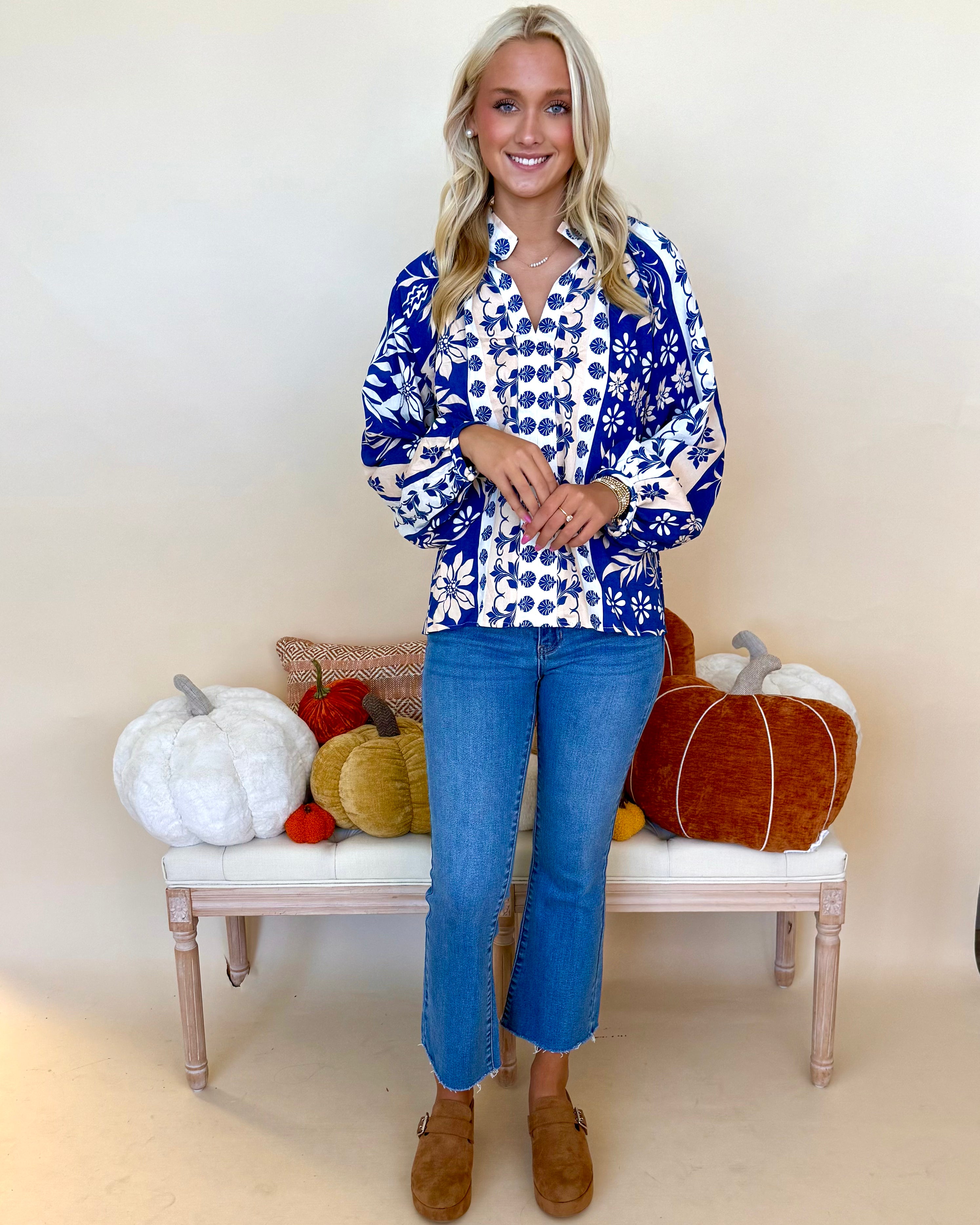 Scenic Route Midnight Boho Floral Top-Shop-Womens-Boutique-Clothing