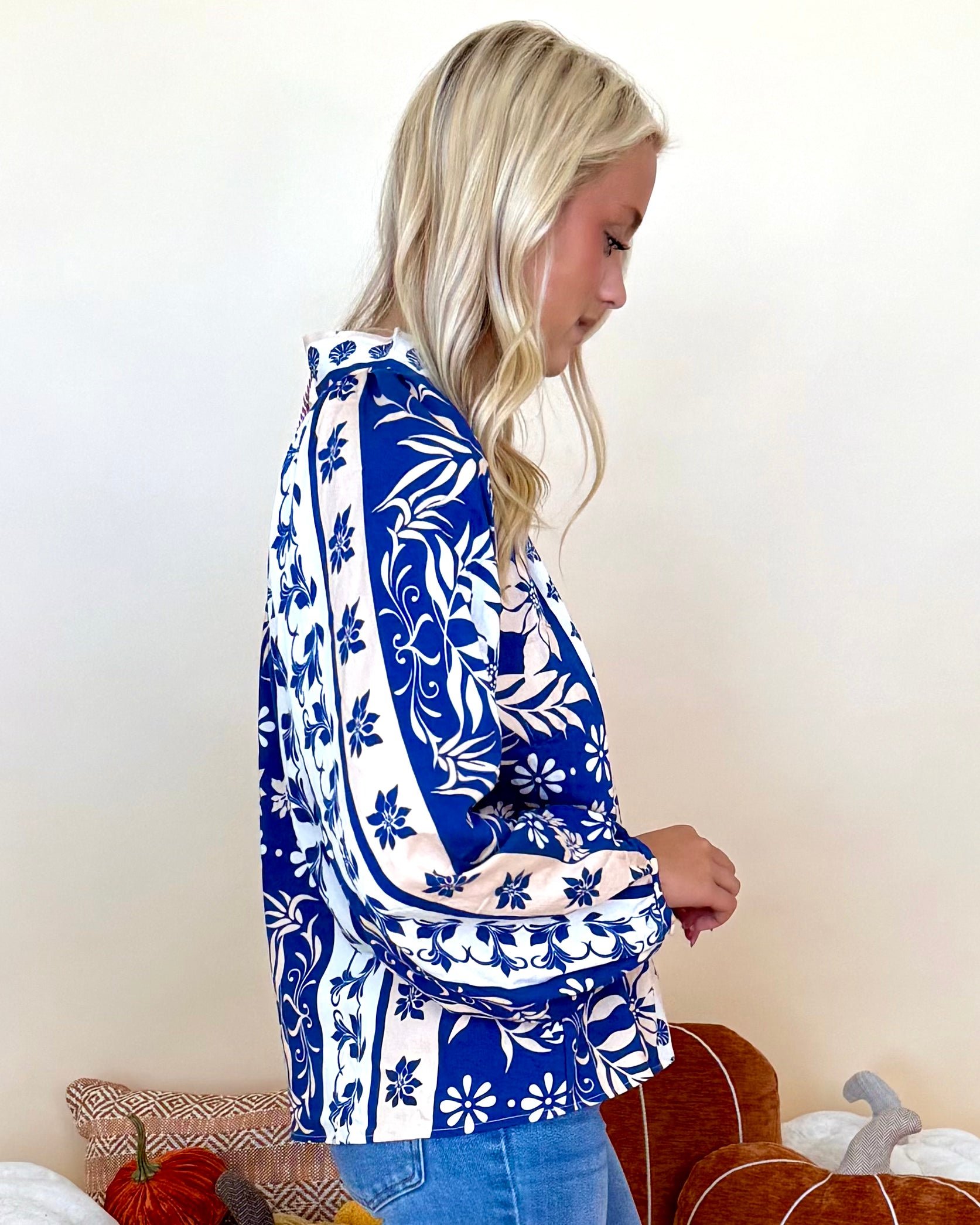 Scenic Route Midnight Boho Floral Top-Shop-Womens-Boutique-Clothing