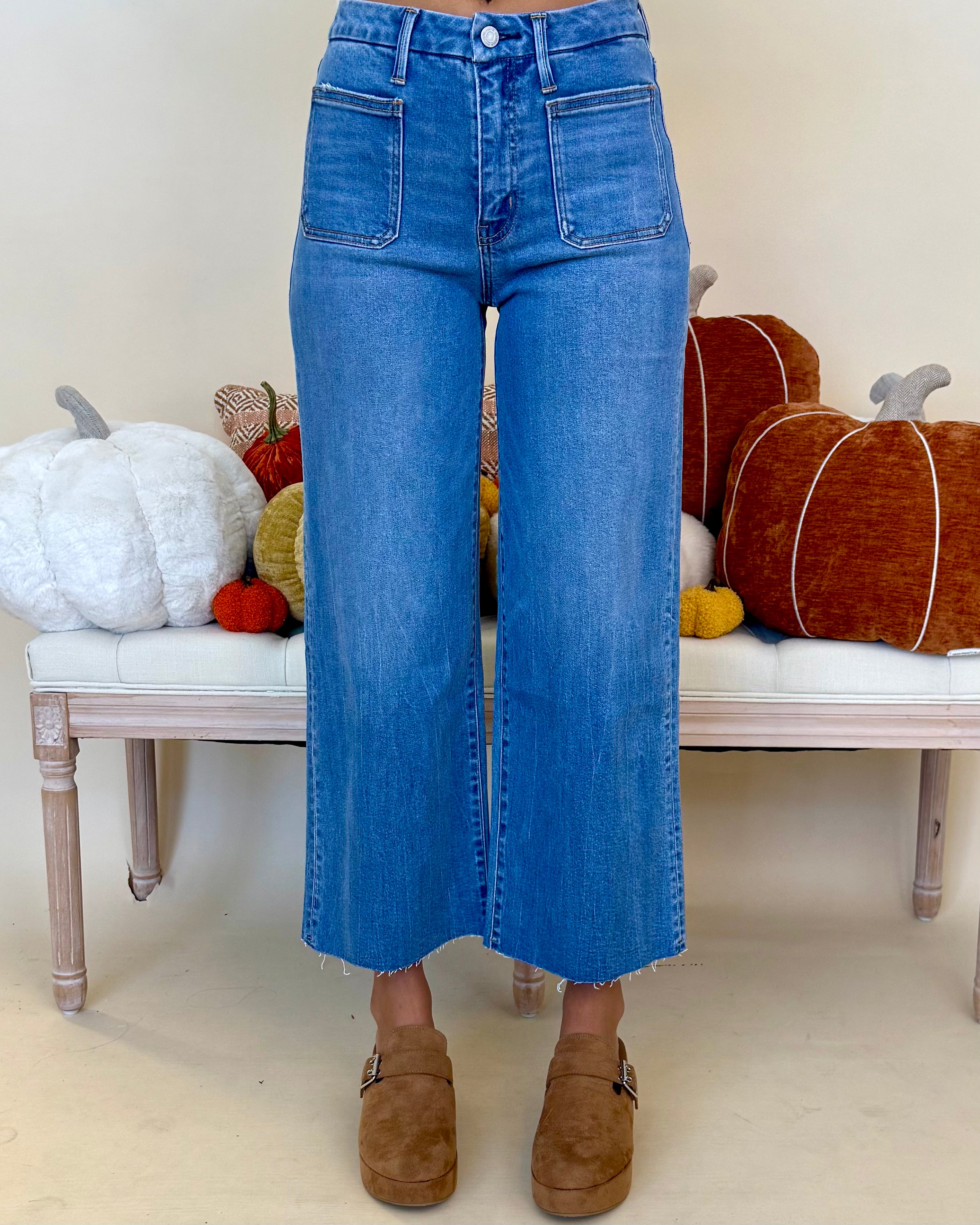 Take Notes High Rise Crop Wide Jeans-Shop-Womens-Boutique-Clothing