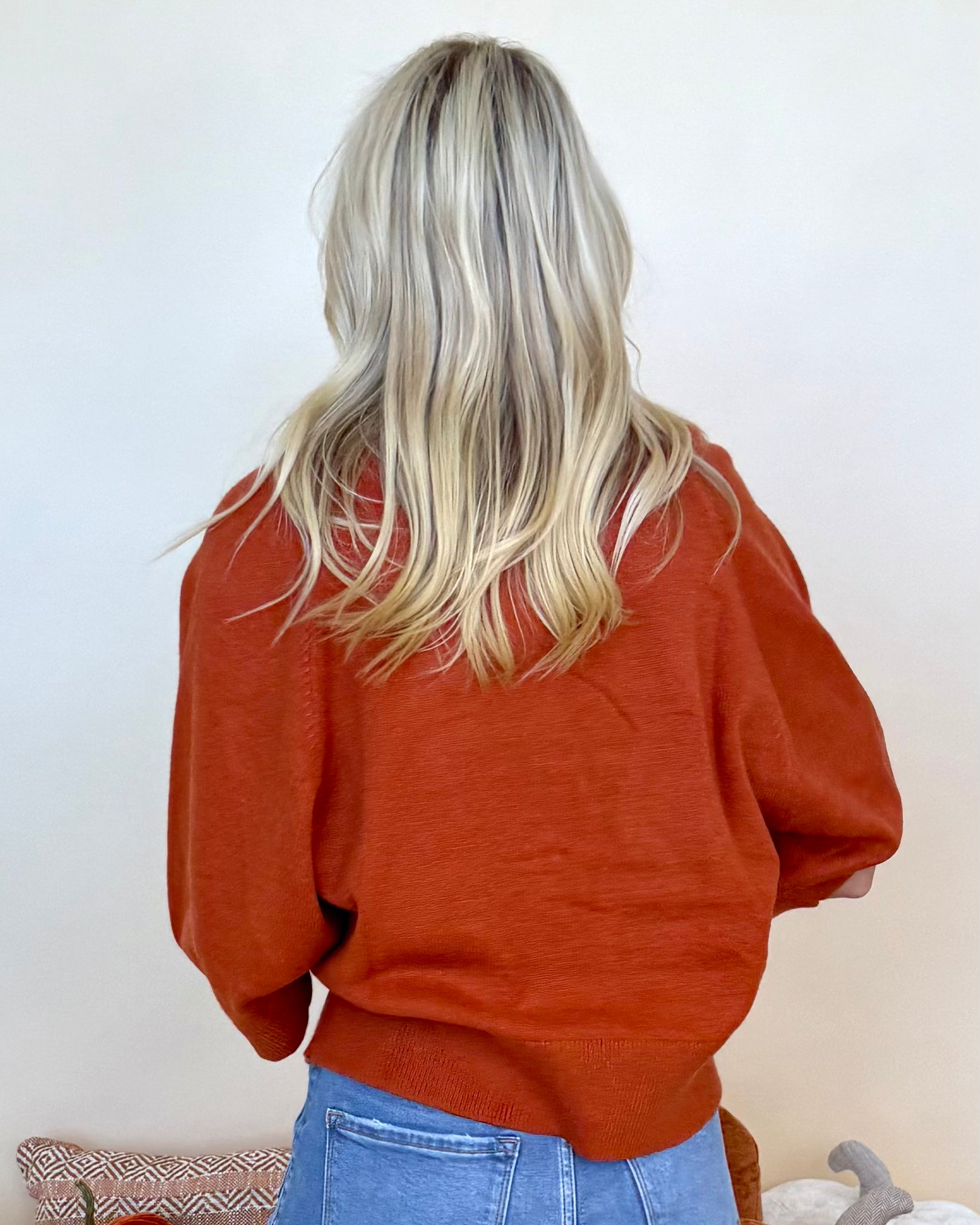 Carefree Moment Rust Drop Shoulder Sweater-Shop-Womens-Boutique-Clothing