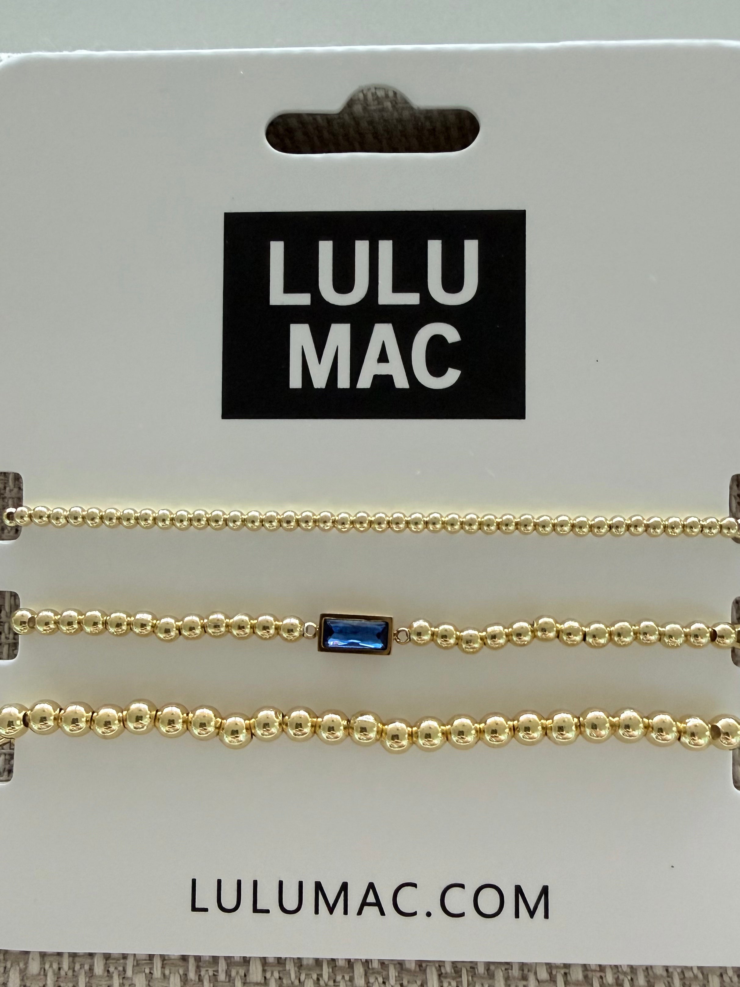 LULU MAC December Birthstone Bracelet Set