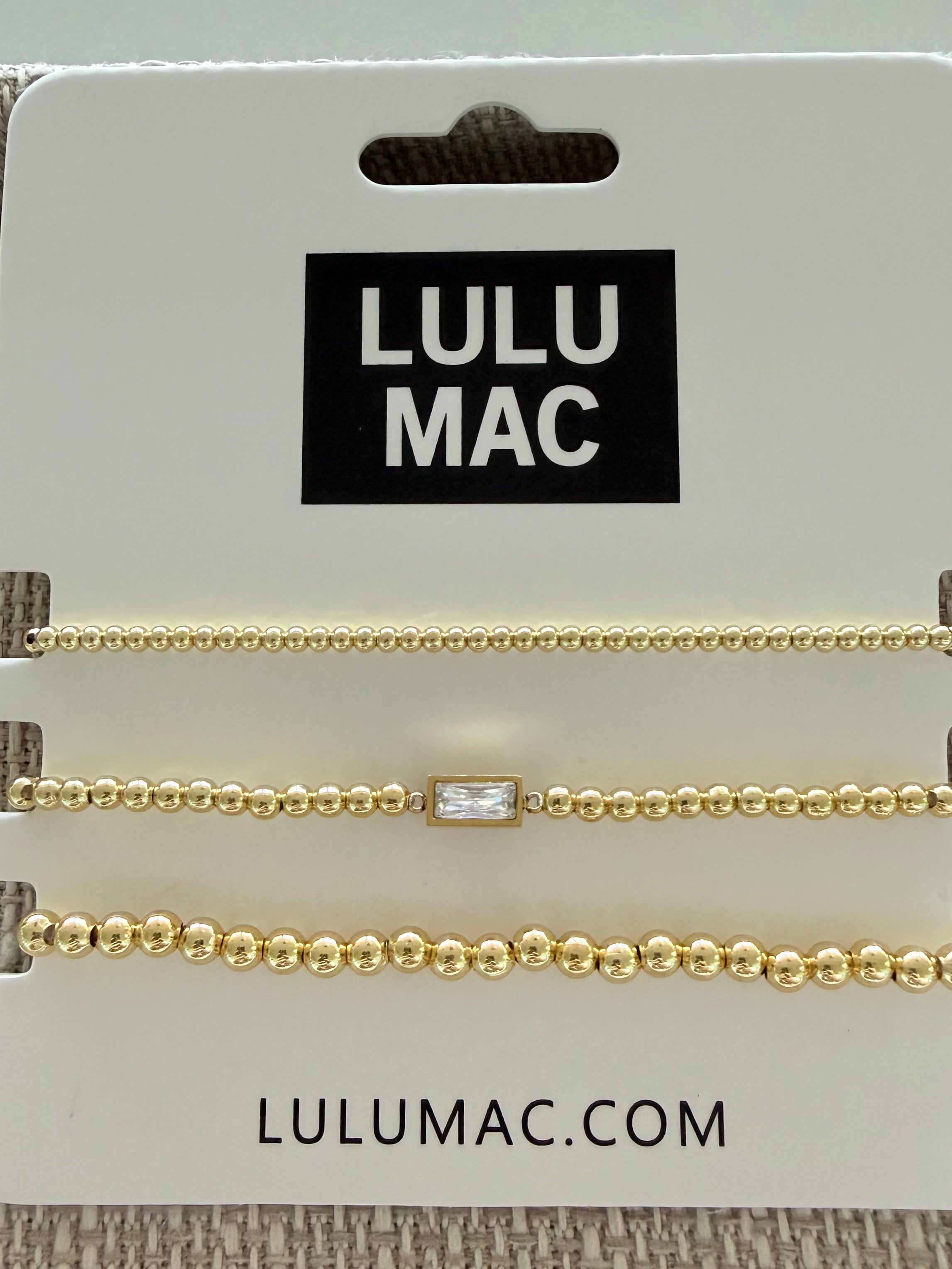 LULU MAC April Birthstone Bracelet Set