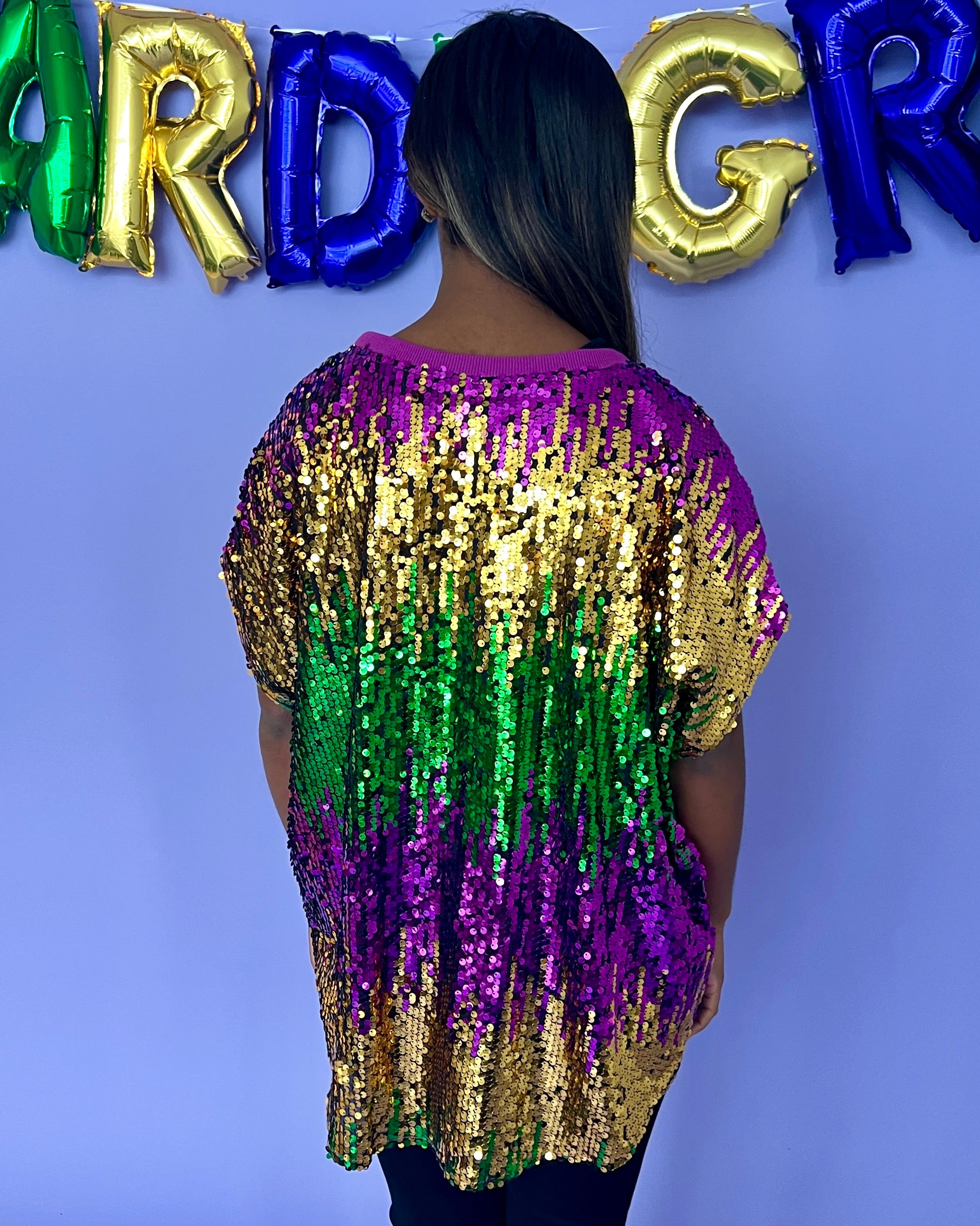 Life Of The Mardi Sequin Color Block Top-Shop-Womens-Boutique-Clothing