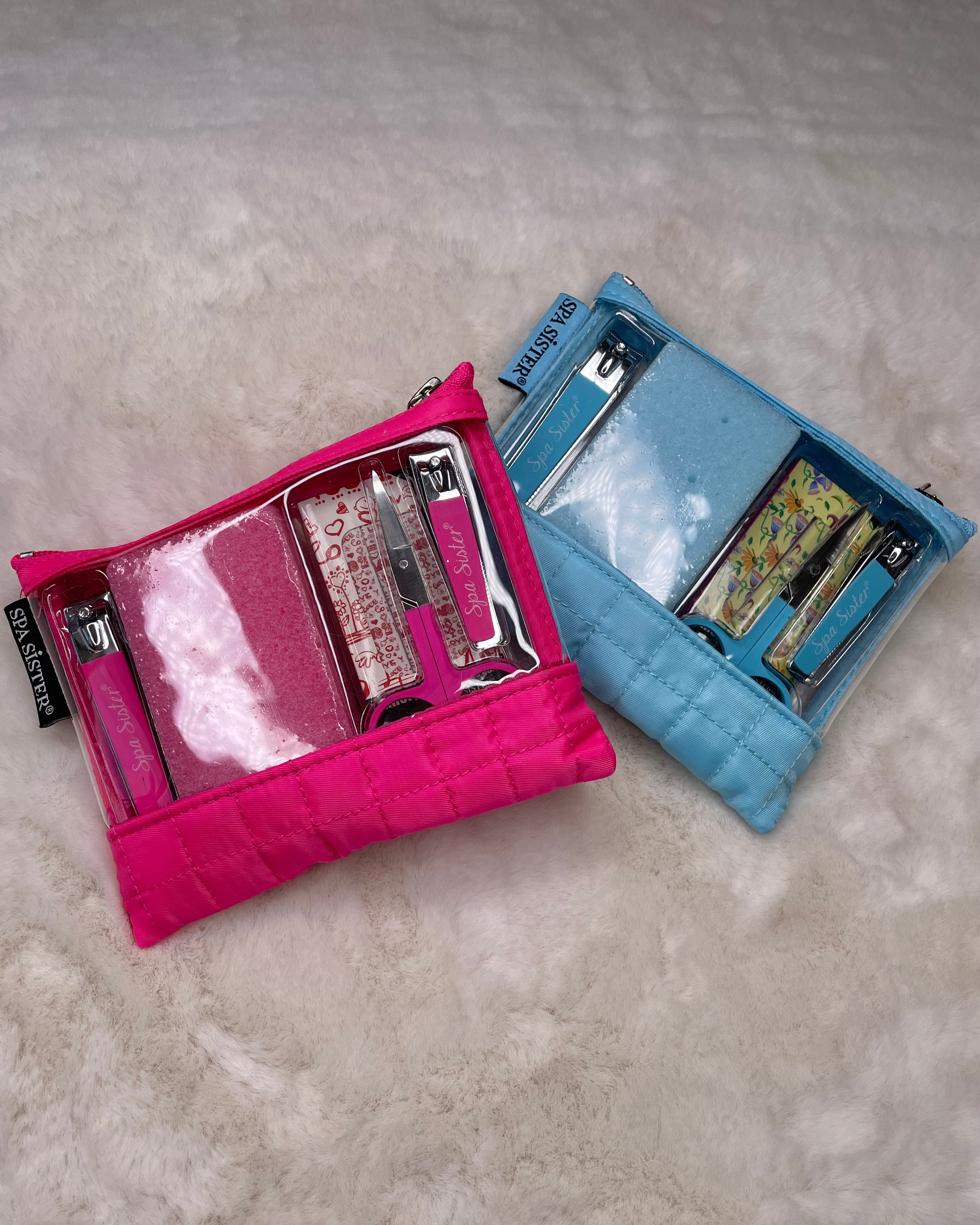 Spa Sister Pedi Travel Set with Cosmetic Bag-Shop-Womens-Boutique-Clothing