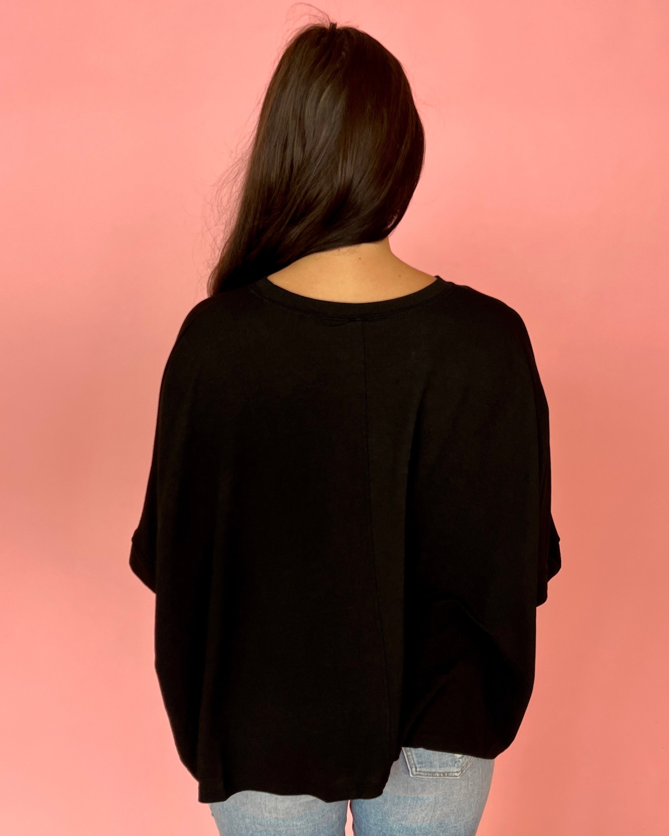 Still Have Time Black Round Neck Knit Top-Shop-Womens-Boutique-Clothing