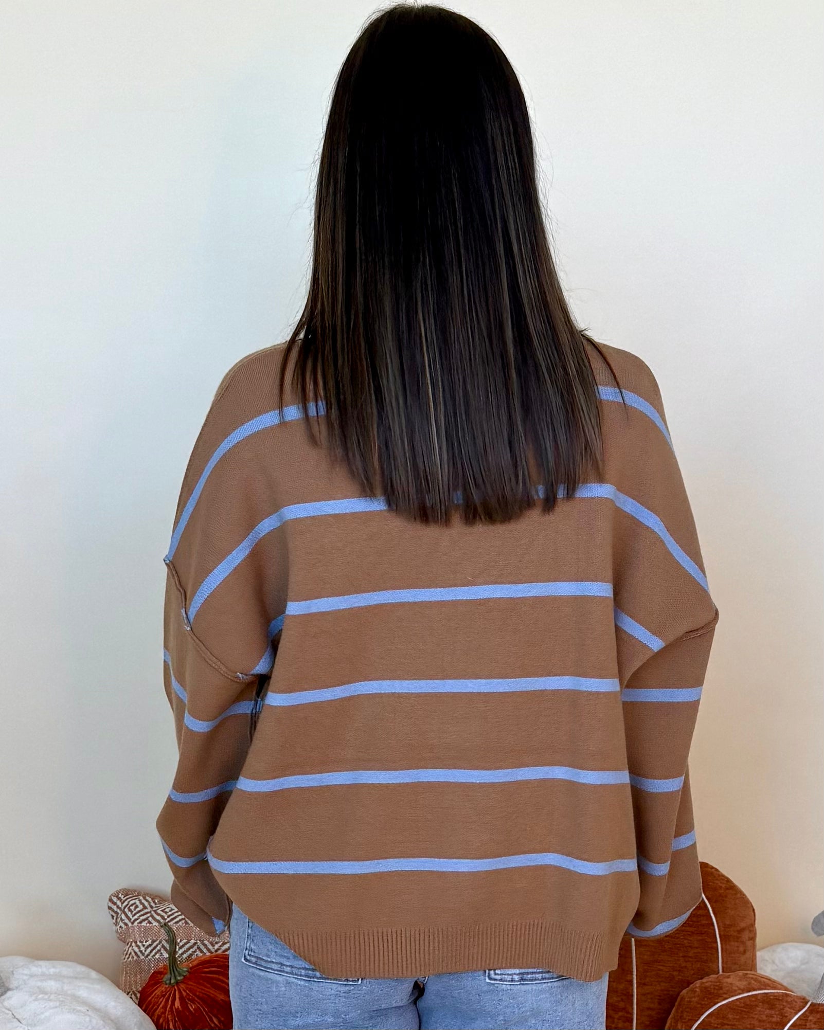 Endless Day Coco Striped Turtleneck Sweater-Shop-Womens-Boutique-Clothing