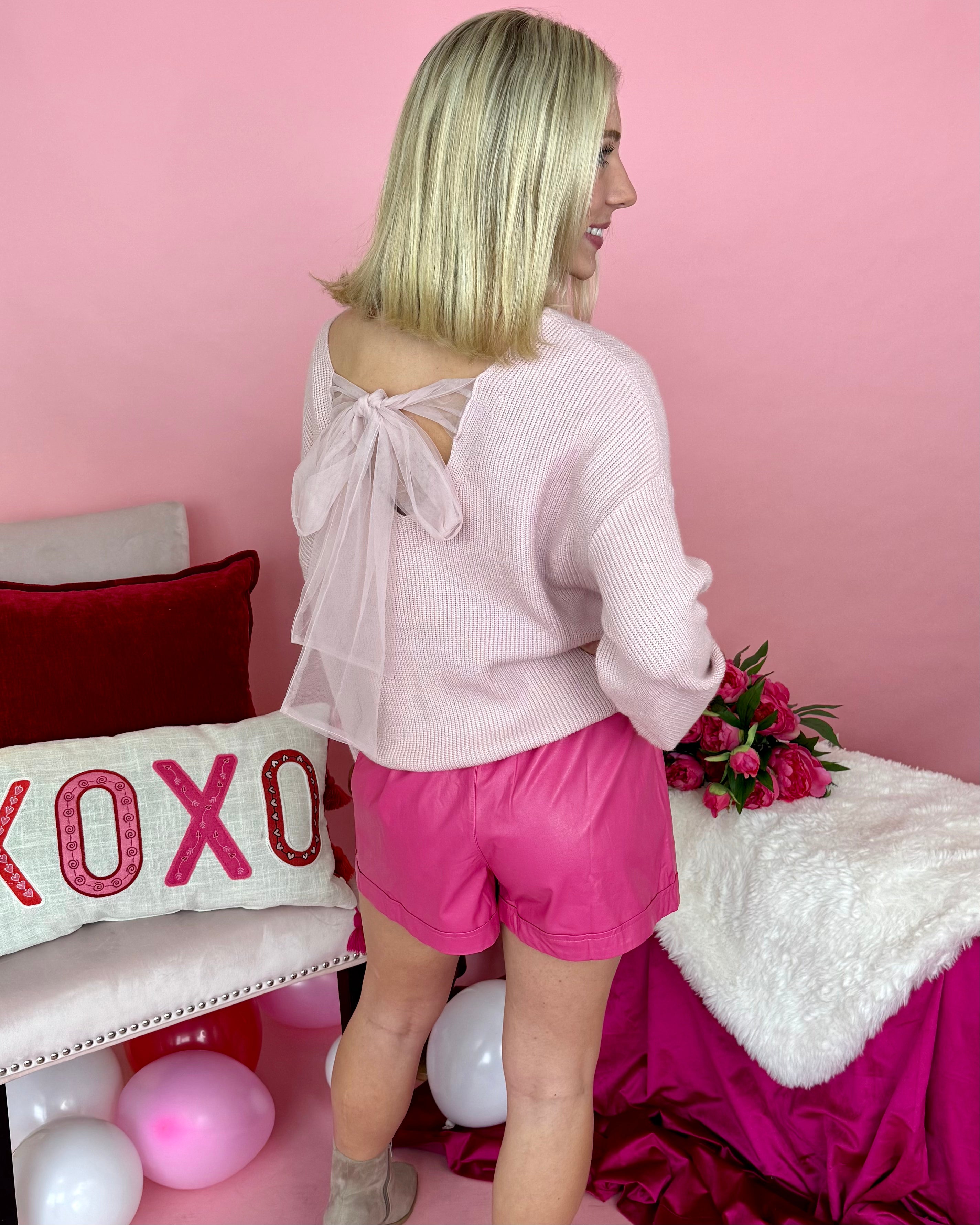 Love Search Dusty Pink Bow Back Sweater-Shop-Womens-Boutique-Clothing