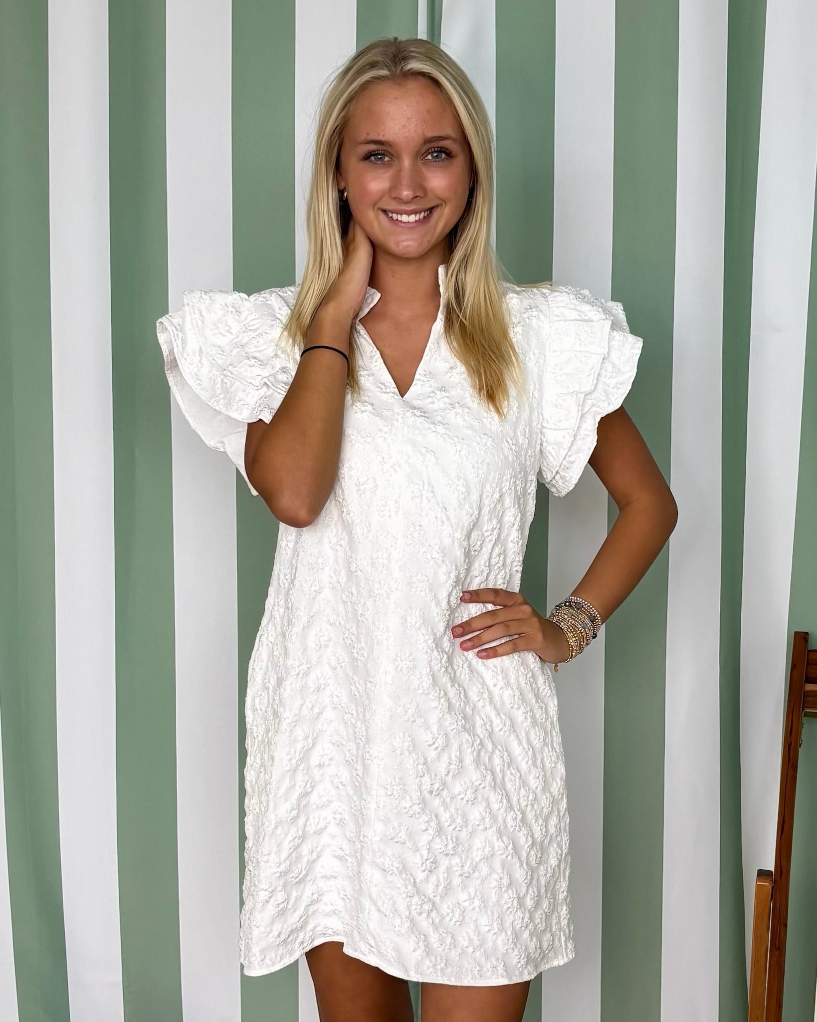 Time Goes On Off White Embroidered Dress-Shop-Womens-Boutique-Clothing