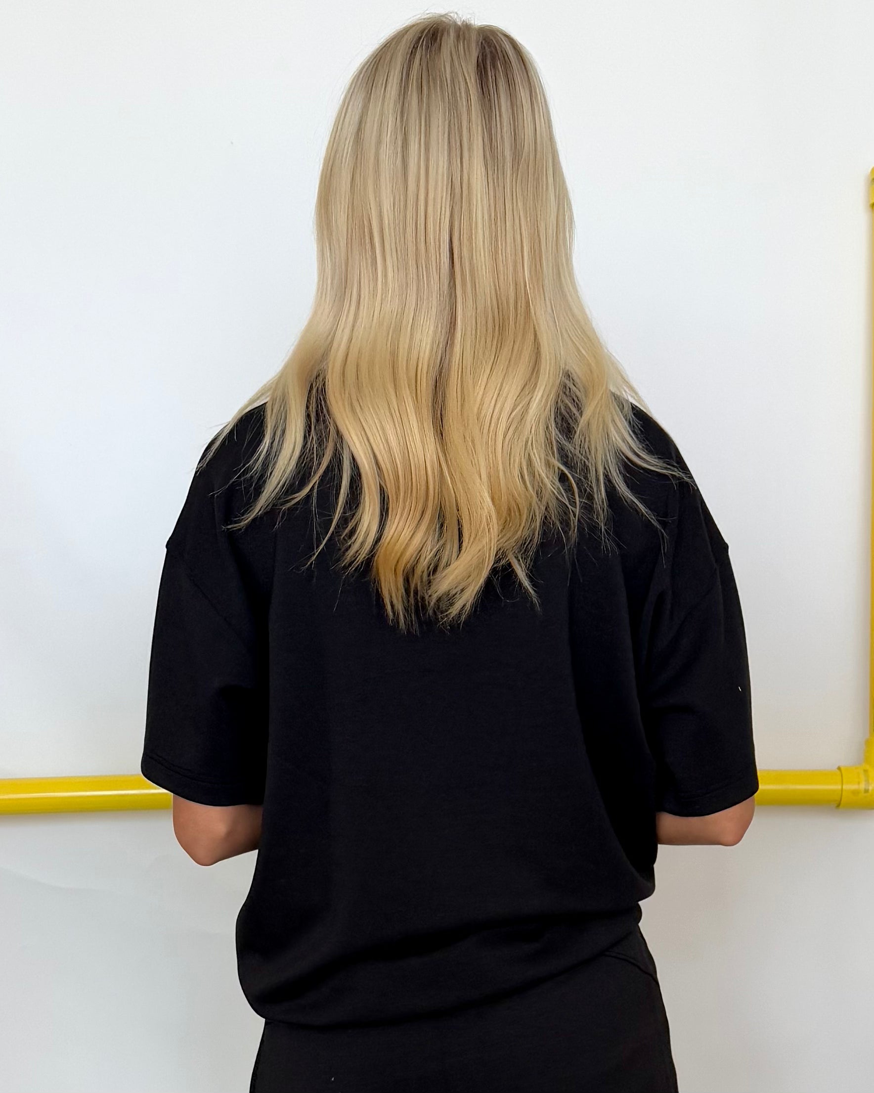 Not Too Far Black Round Neck Top-Shop-Womens-Boutique-Clothing
