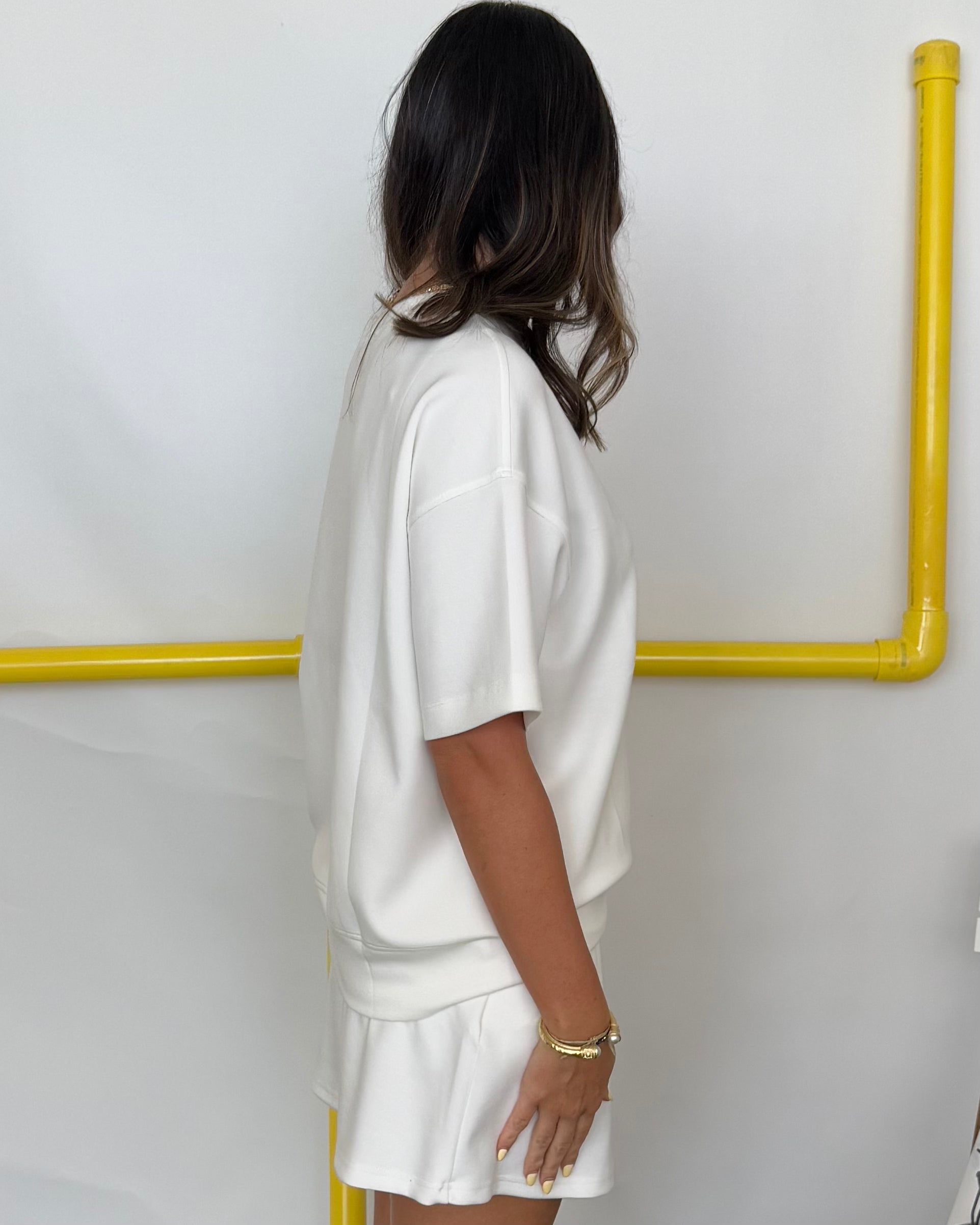 Not Too Far Cream Round Neck Top-Shop-Womens-Boutique-Clothing