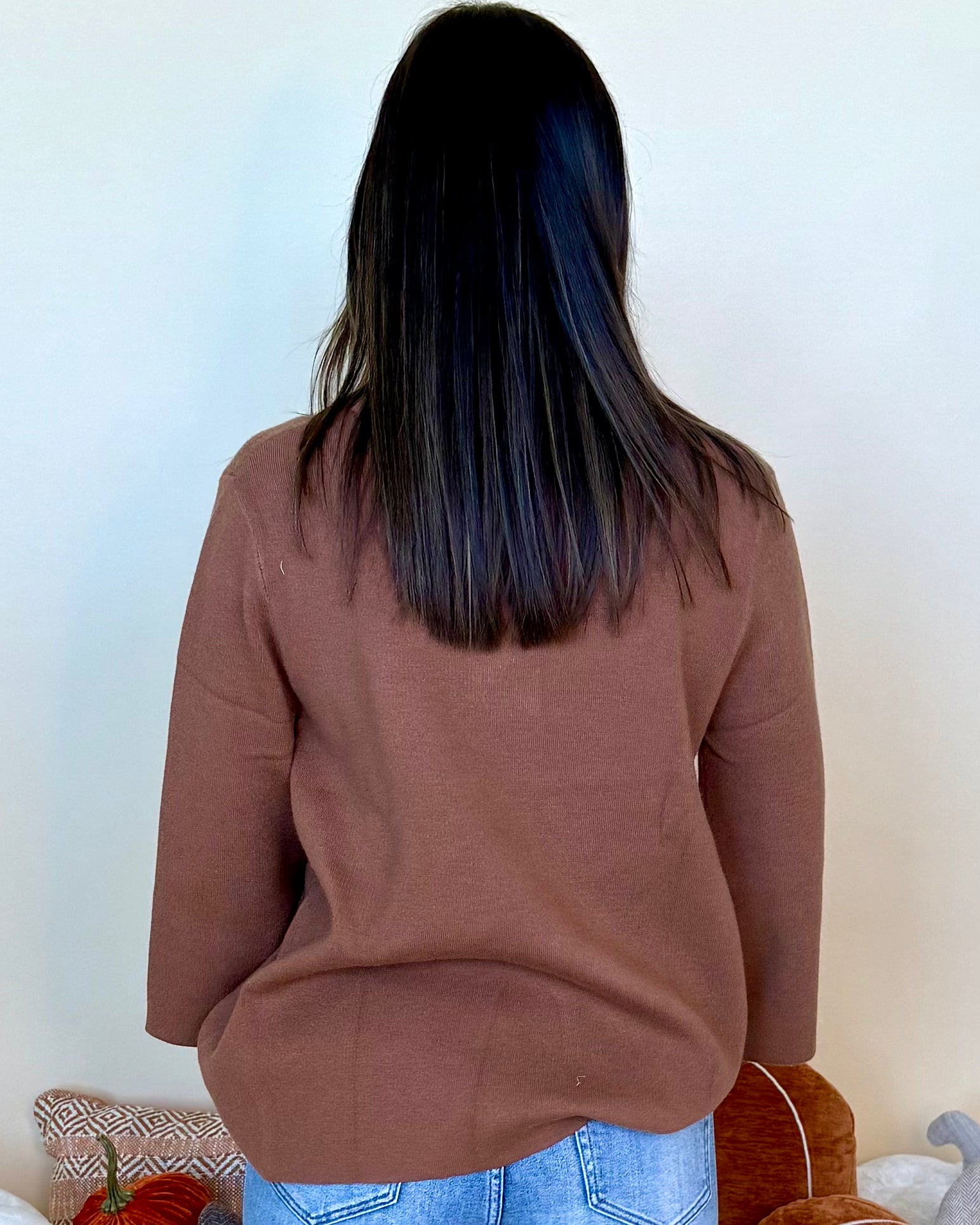 The Told Truth Mocha Mock Neck Top-Shop-Womens-Boutique-Clothing