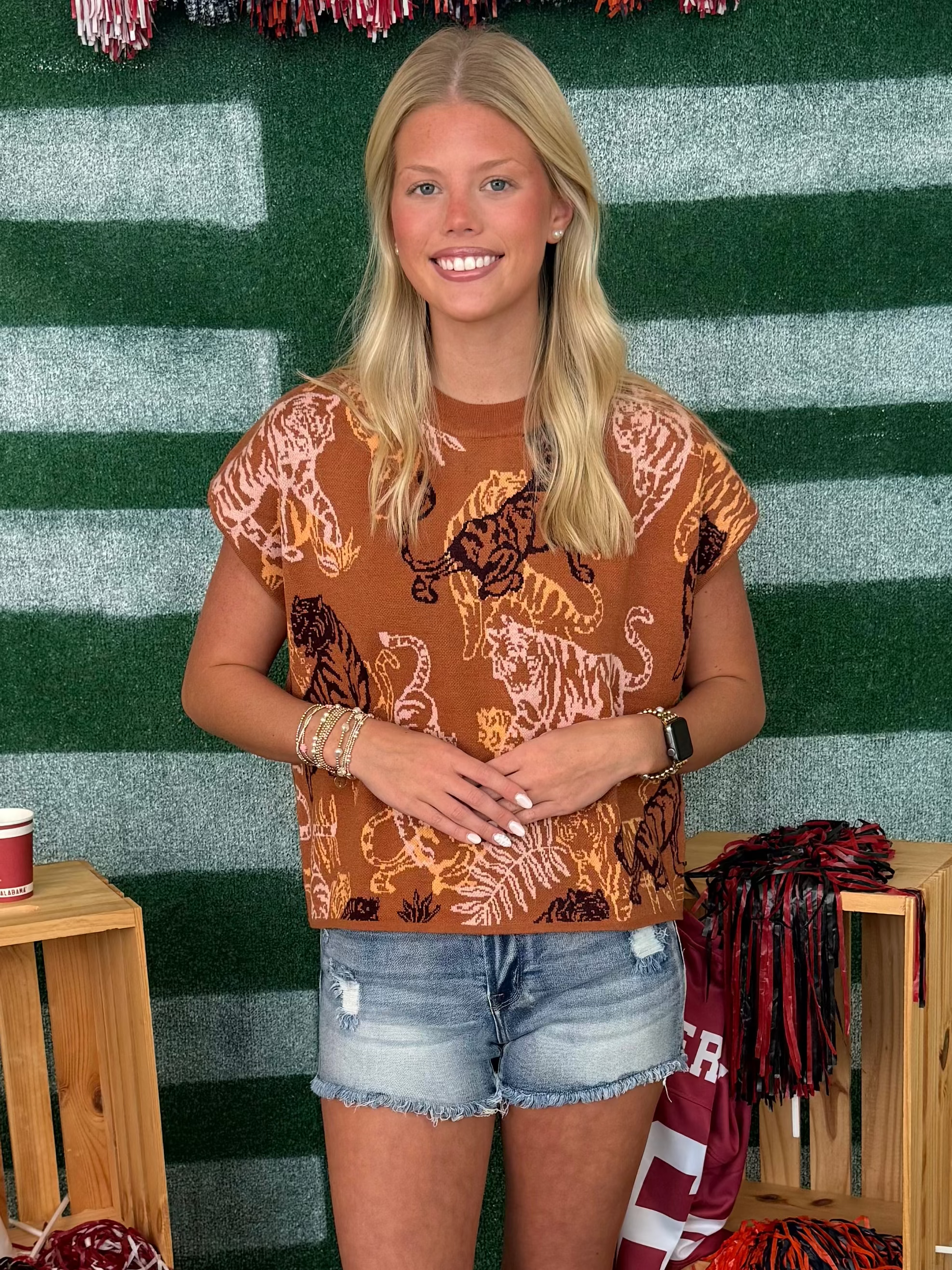 Good Energy Brown Tiger Sweater-Shop-Womens-Boutique-Clothing