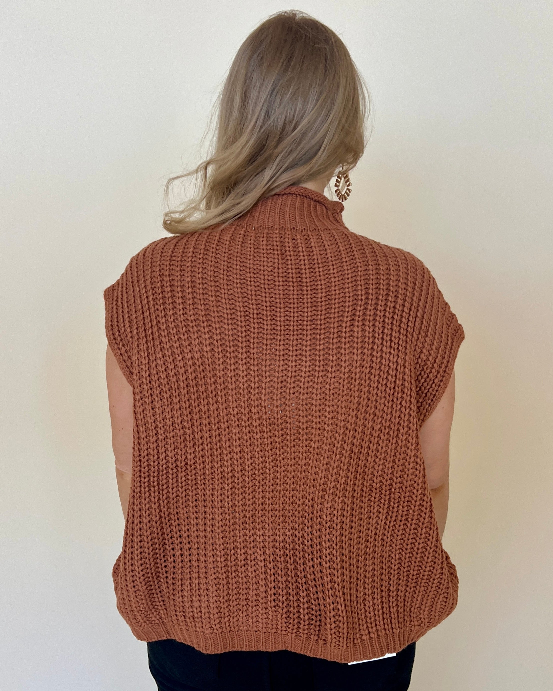 Effortless Caramel Plus Cable Knit Sweater-Shop-Womens-Boutique-Clothing