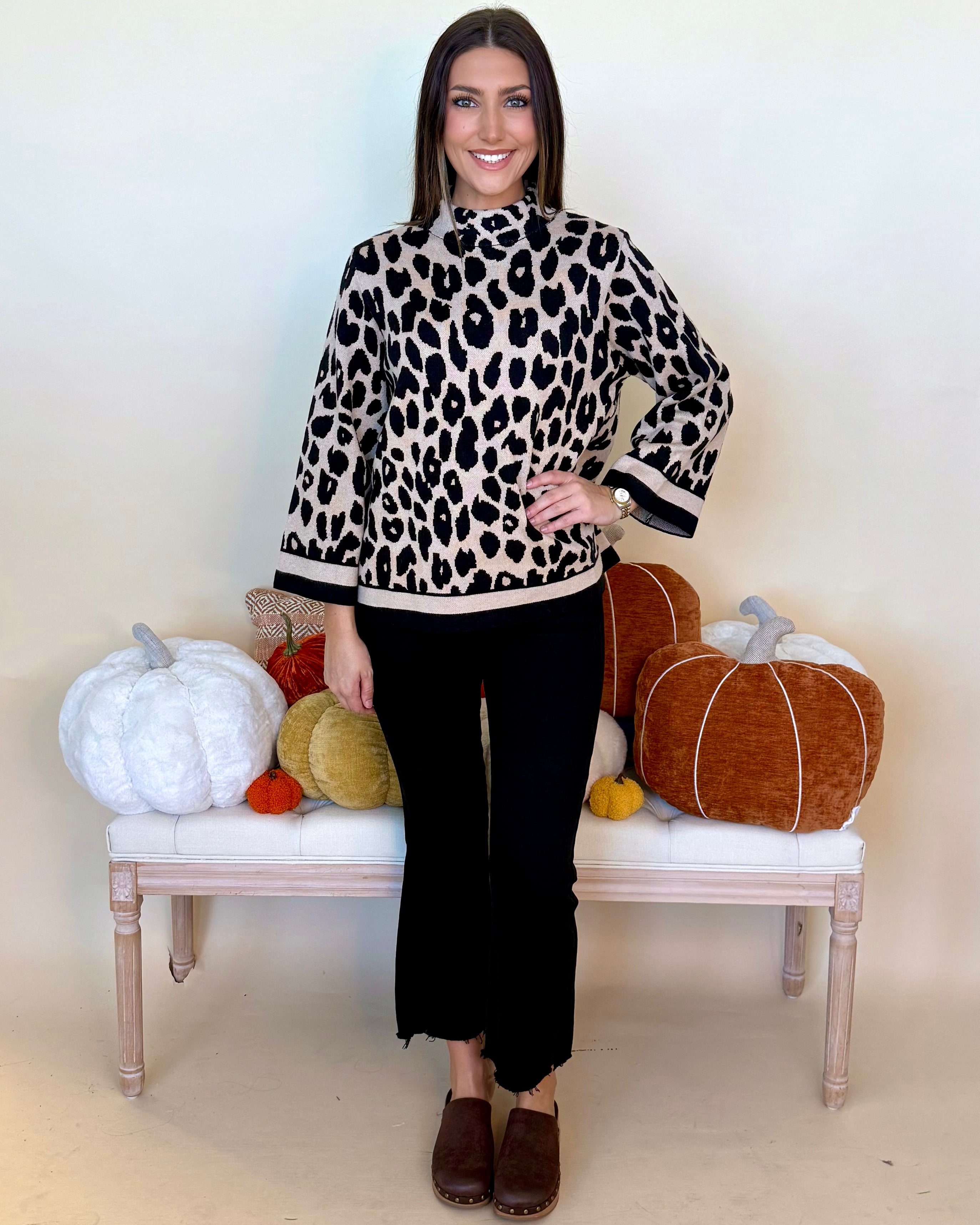 Roll With It Black Leopard Sweater-Shop-Womens-Boutique-Clothing