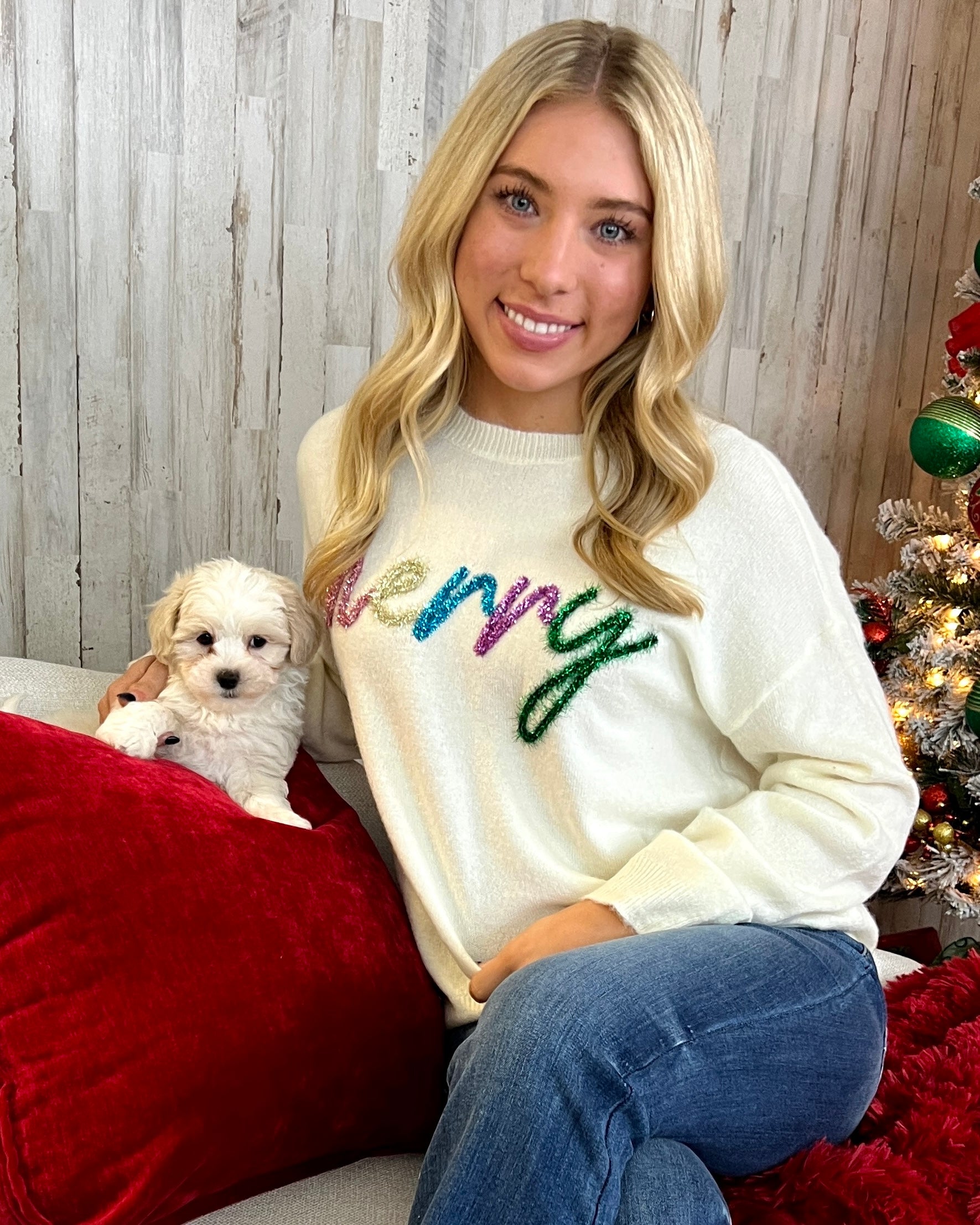 Verry Merry White “Merry” Sweater-Shop-Womens-Boutique-Clothing