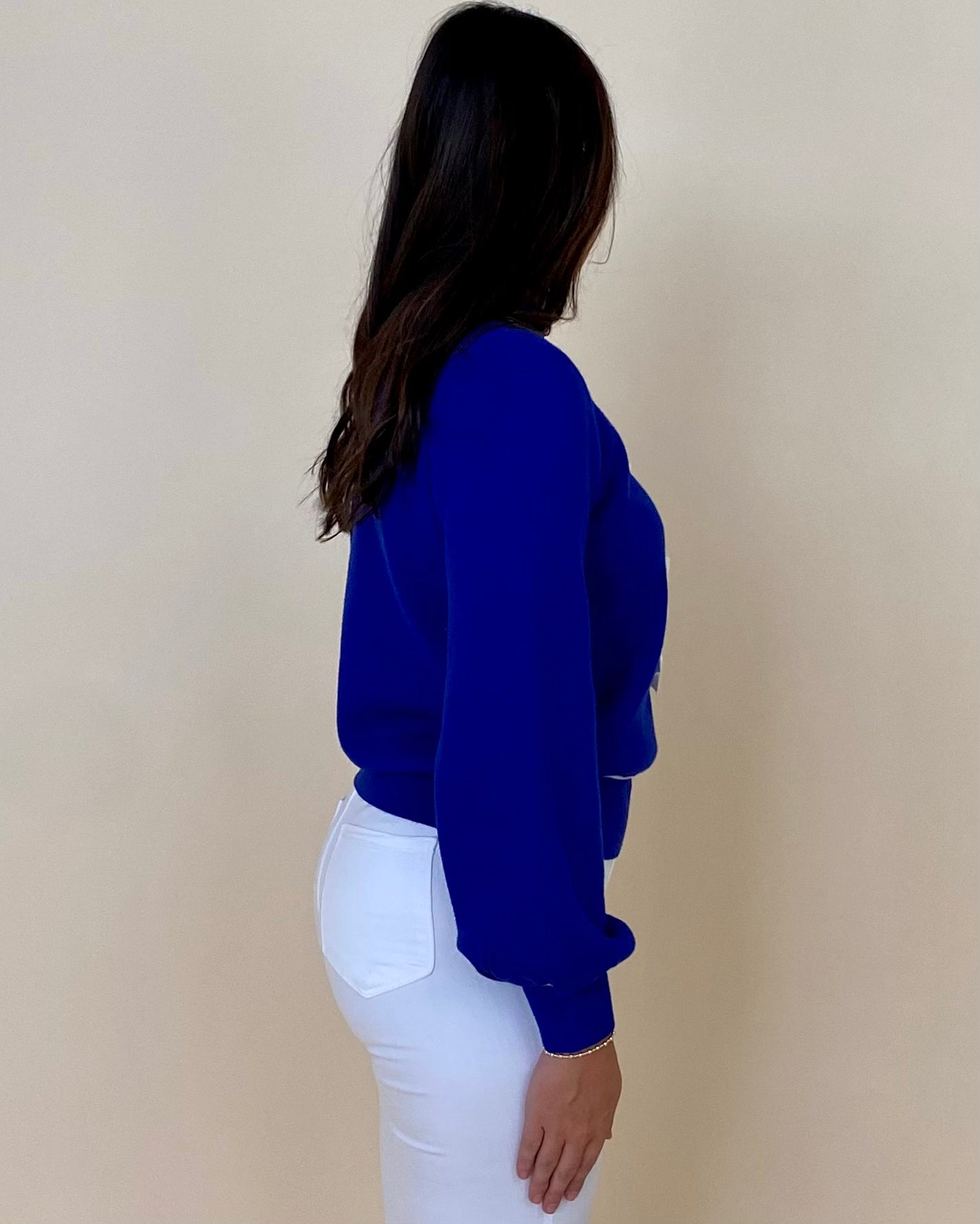 Getting Started Royal Blue Ribbon Sweater-Shop-Womens-Boutique-Clothing