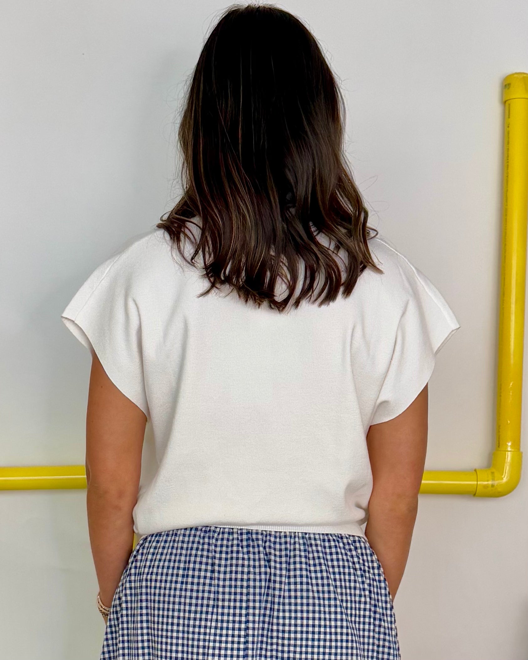Here's To You Off White Mock Neck Top-Shop-Womens-Boutique-Clothing