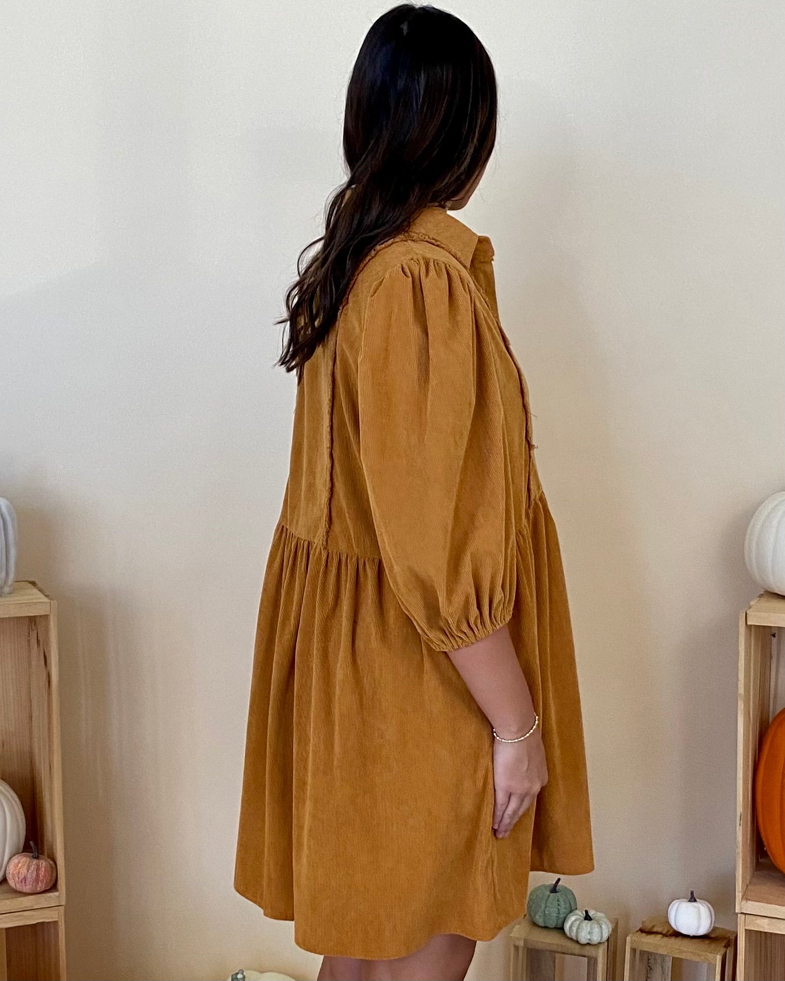 Above All Latte Corduroy Dress-Shop-Womens-Boutique-Clothing