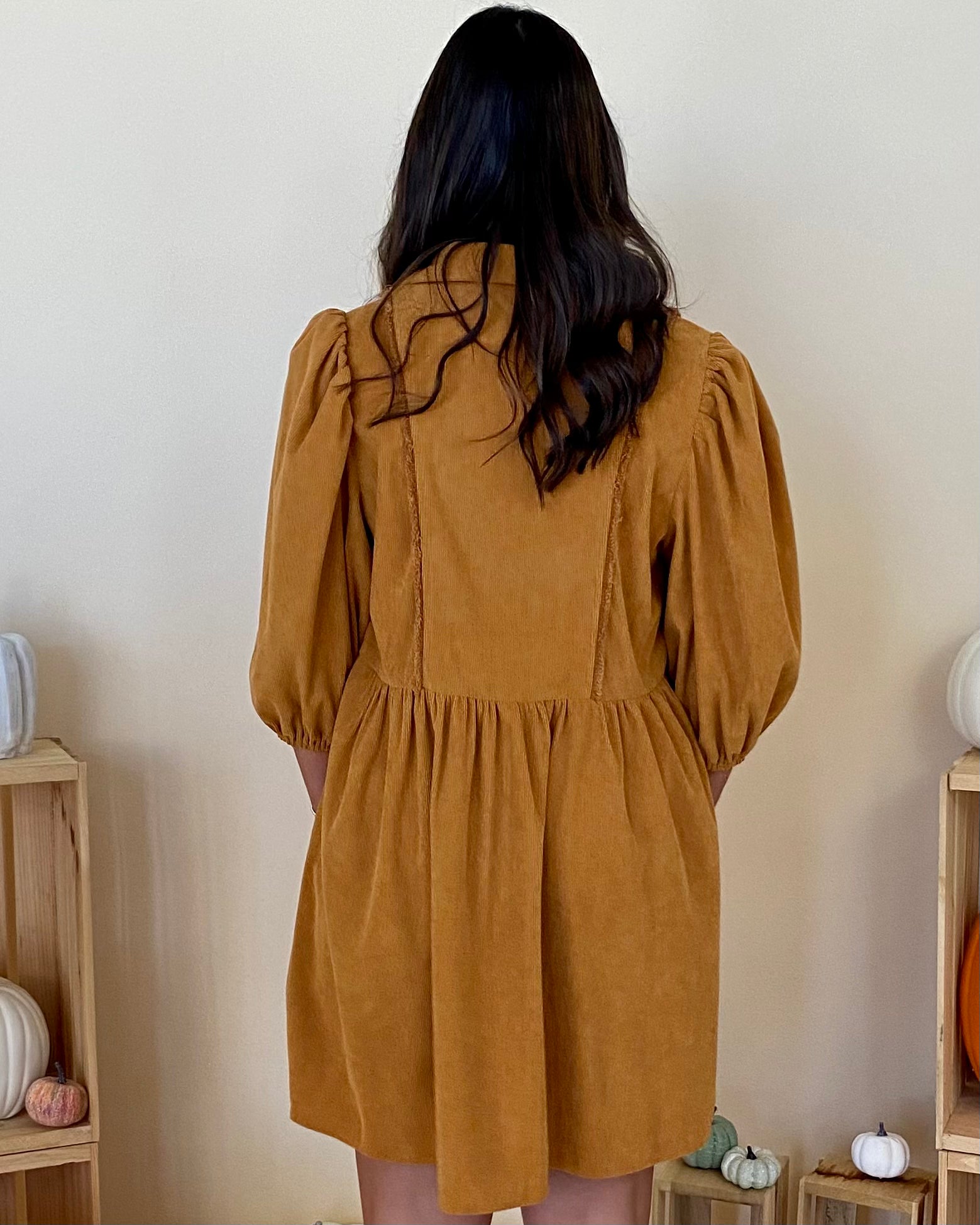 Above All Latte Corduroy Dress-Shop-Womens-Boutique-Clothing