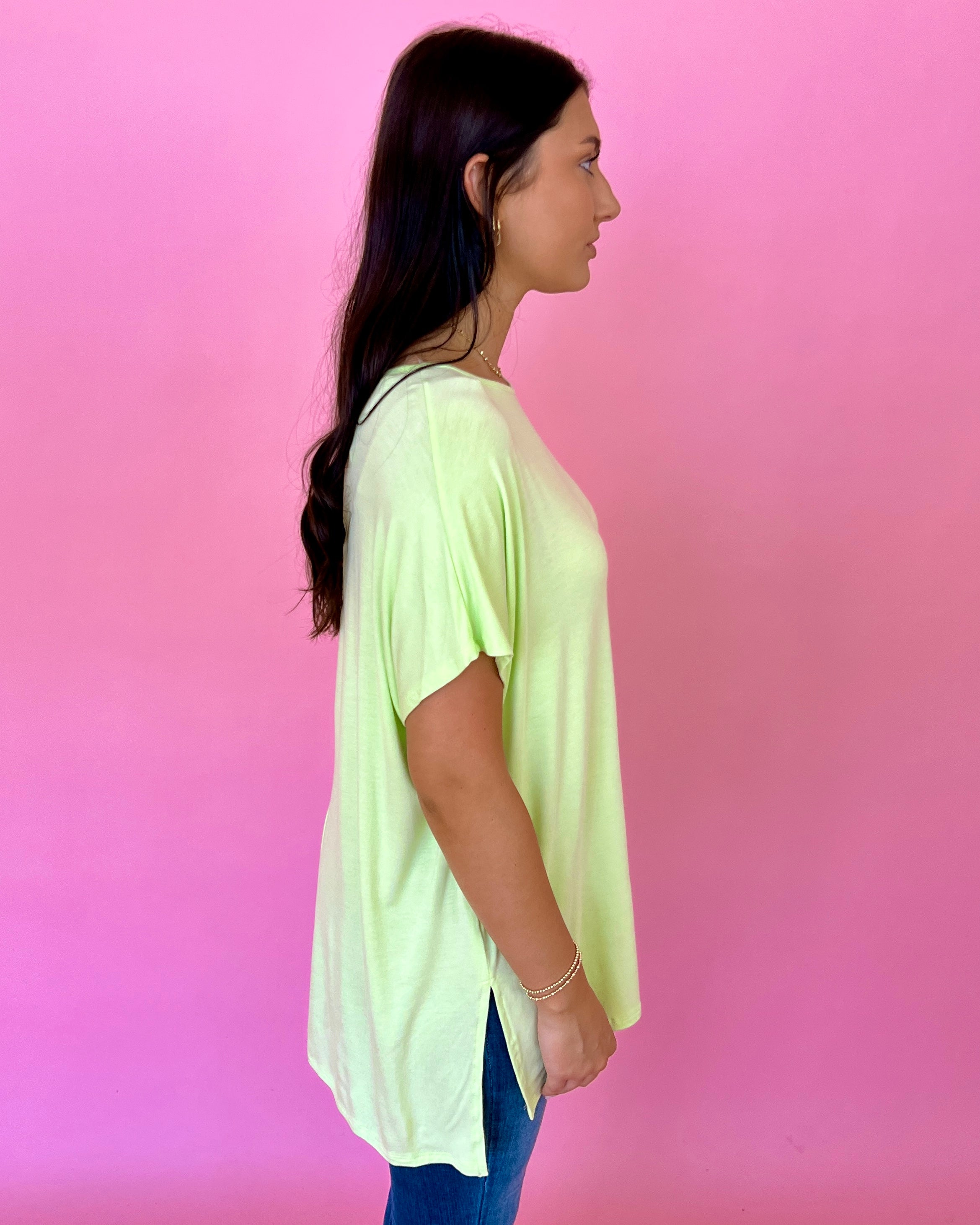 Anything But Basic Apple Green Top-Shop-Womens-Boutique-Clothing