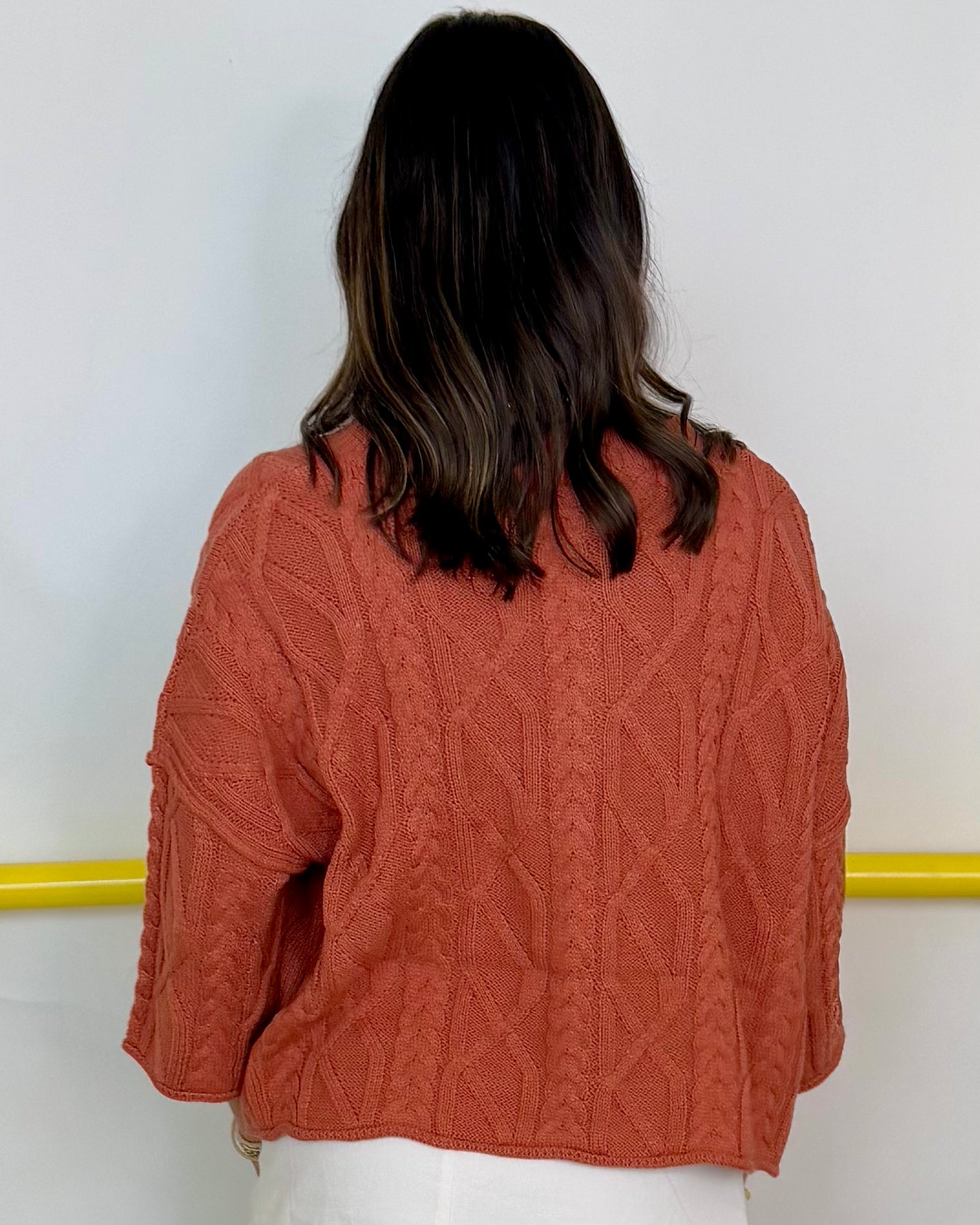 Cherish You Rust Cable Sweater-Shop-Womens-Boutique-Clothing