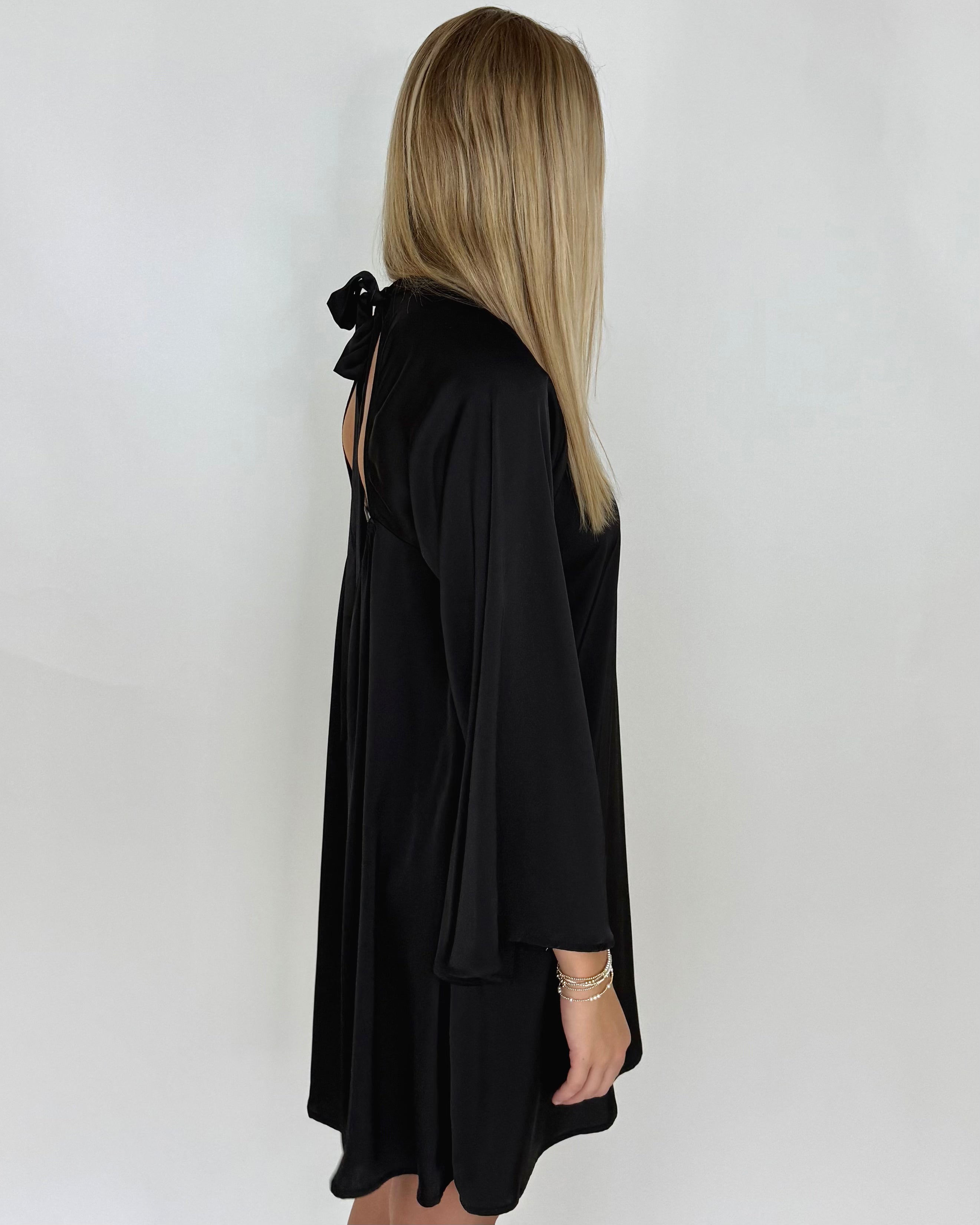 Misty Night Black Flare Dress-Shop-Womens-Boutique-Clothing