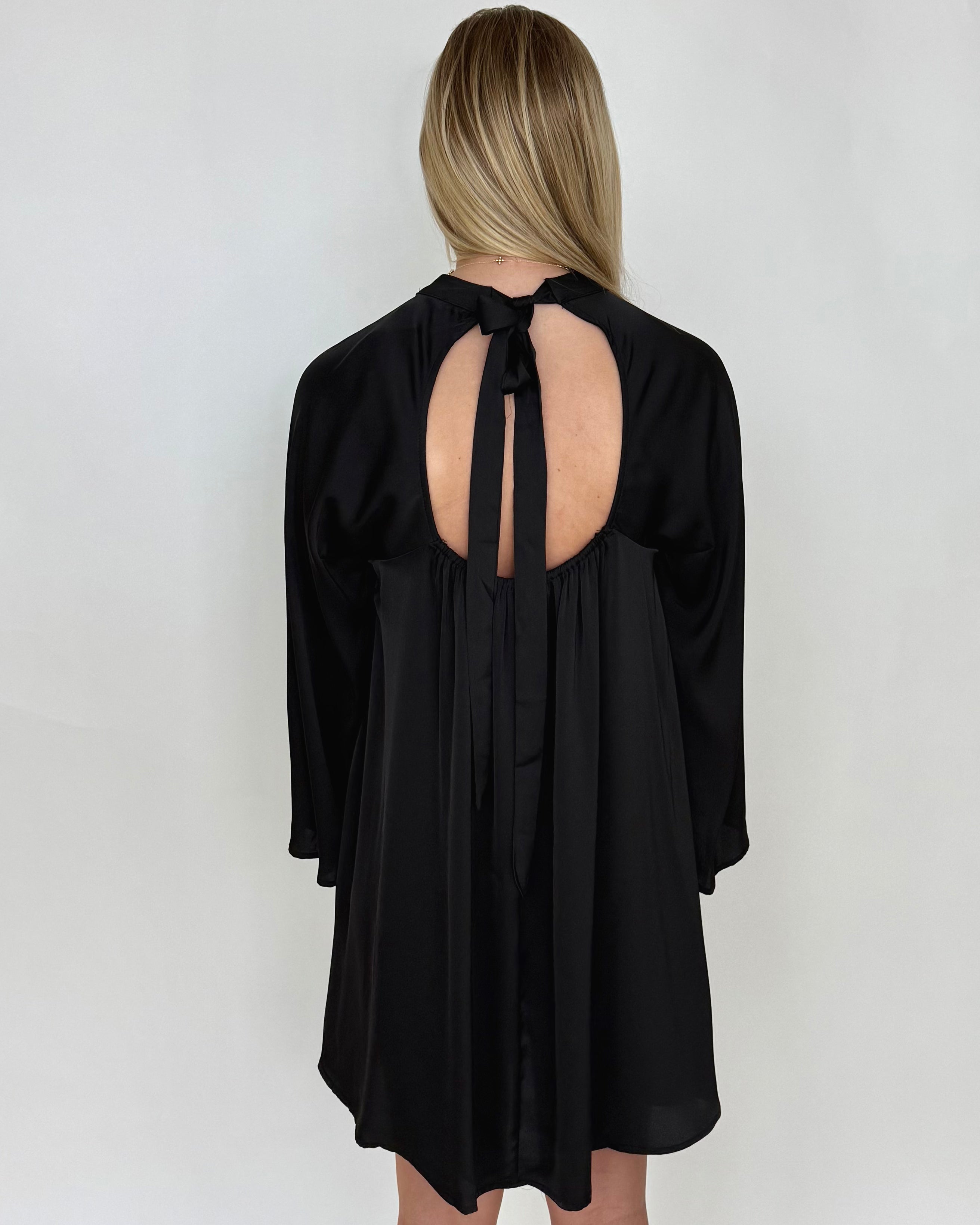 Misty Night Black Flare Dress-Shop-Womens-Boutique-Clothing