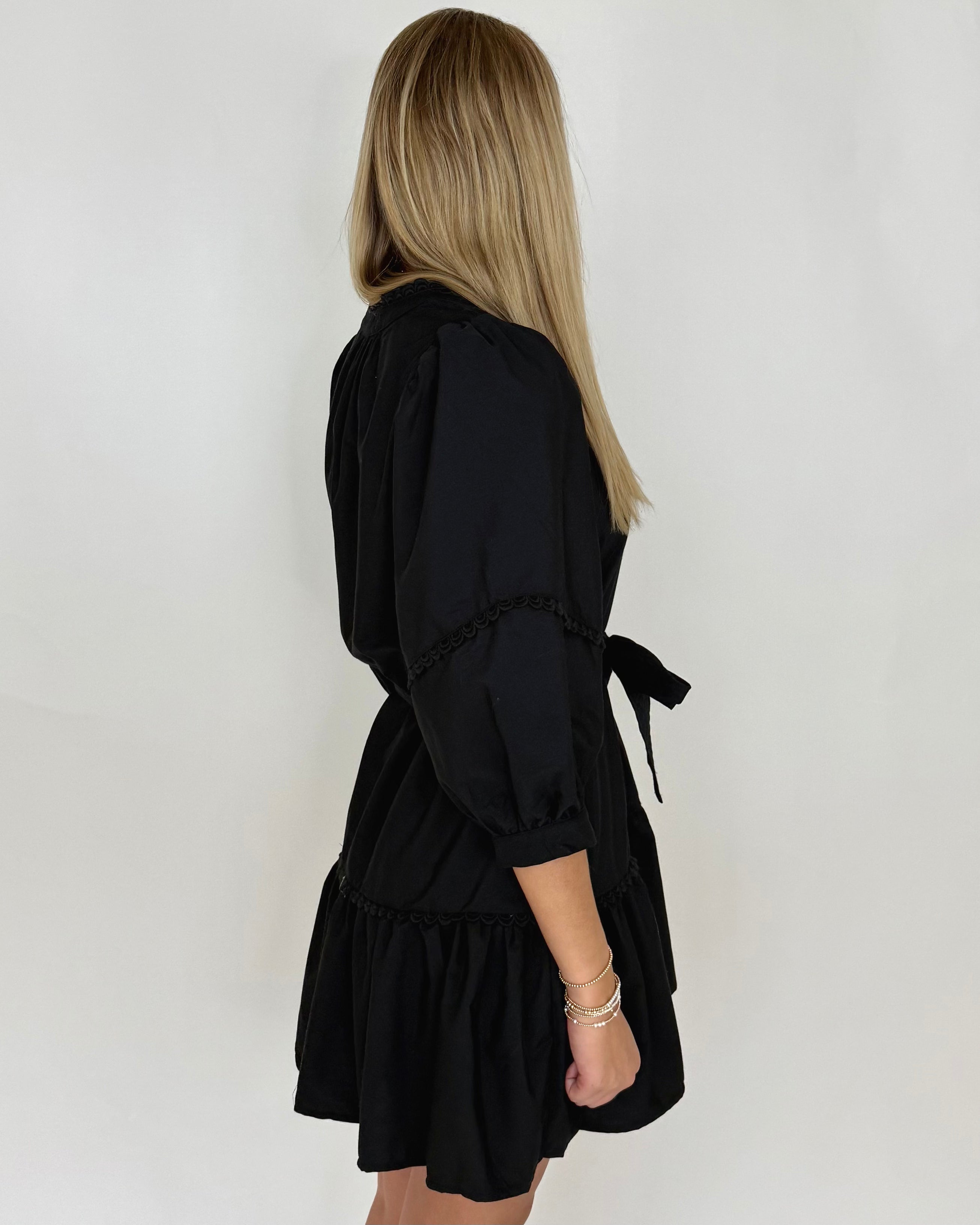 Swing Of Things Black Belted Dress-Shop-Womens-Boutique-Clothing