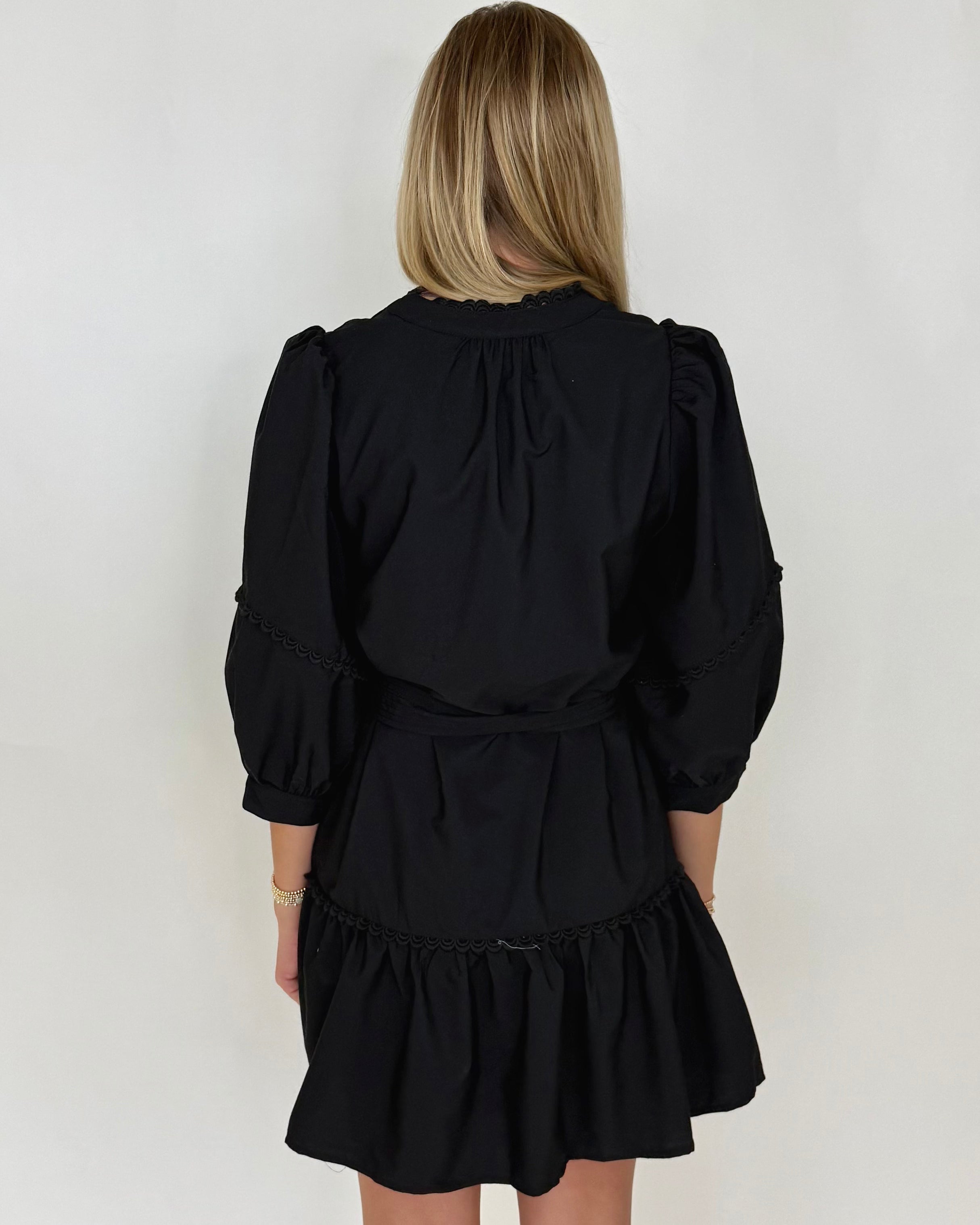 Swing Of Things Black Belted Dress-Shop-Womens-Boutique-Clothing