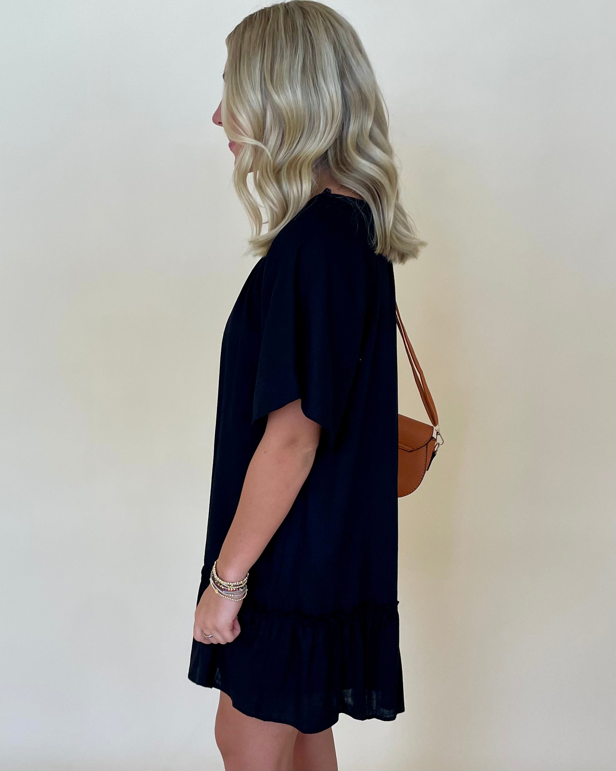 Your Lead Black Washed Dress-Shop-Womens-Boutique-Clothing