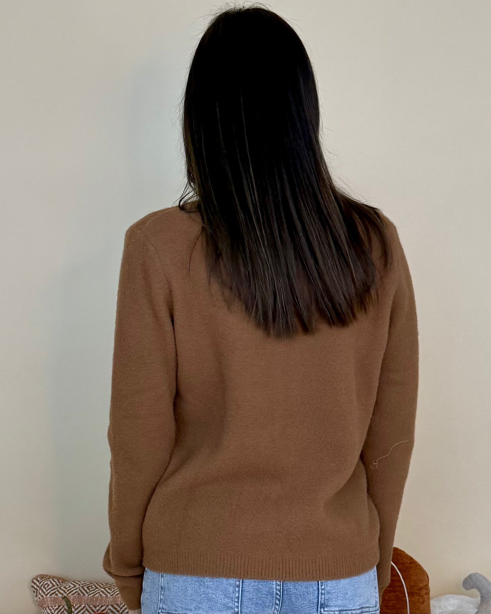 Endless Charm Latte Button Contrast Cardigan-Shop-Womens-Boutique-Clothing