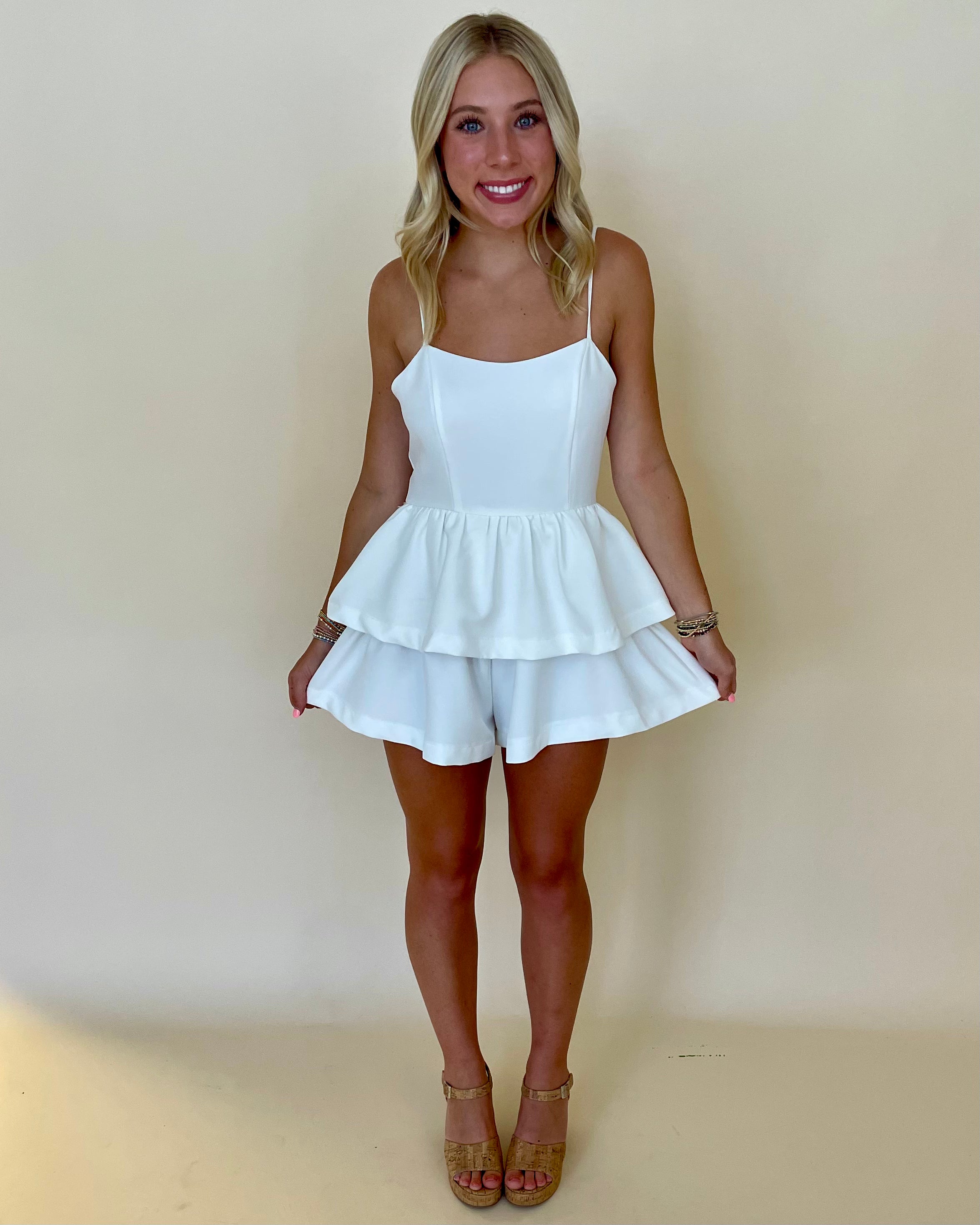 Easily Accept Off White Cocktail Romper-Shop-Womens-Boutique-Clothing