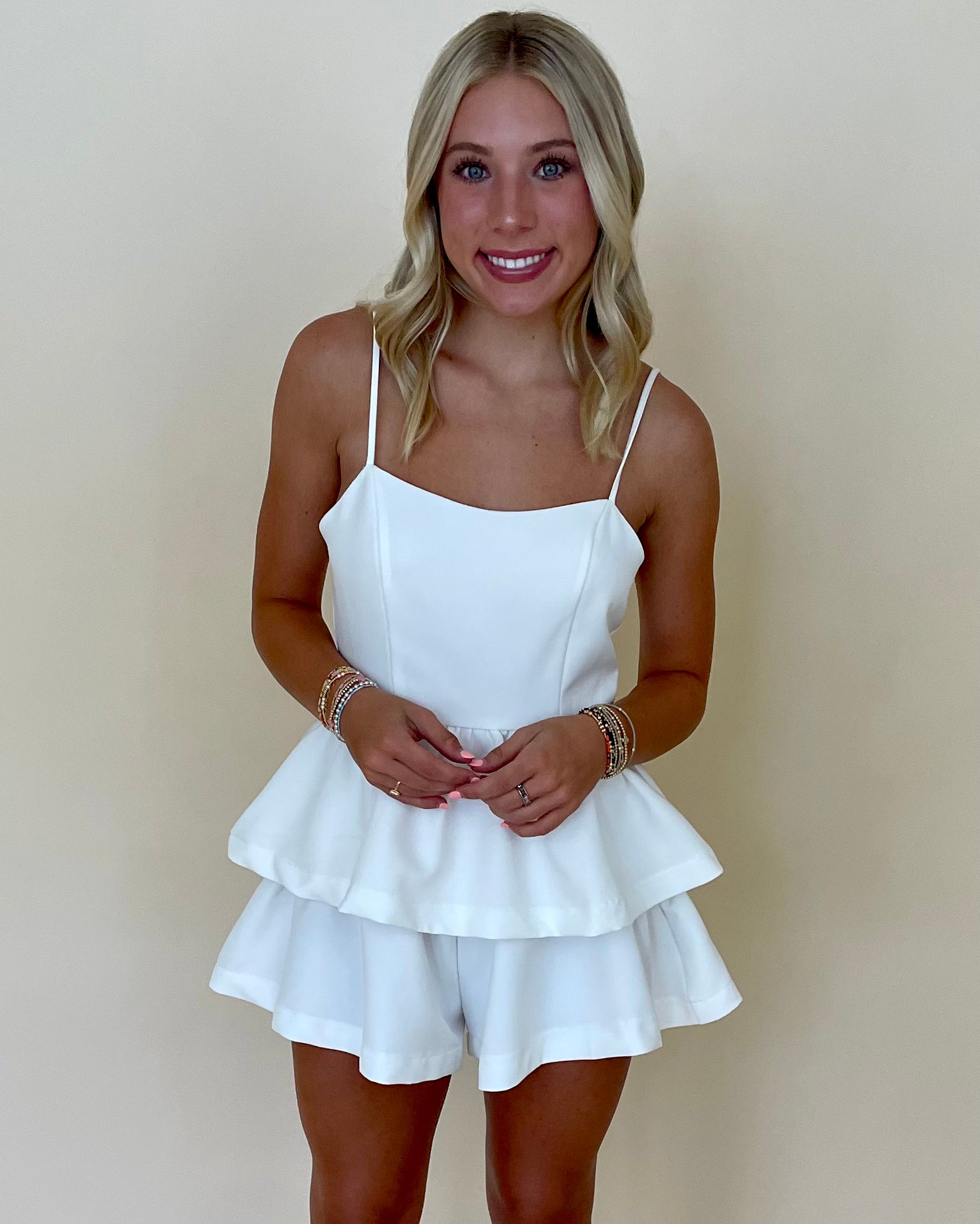 Easily Accept Off White Cocktail Romper-Shop-Womens-Boutique-Clothing