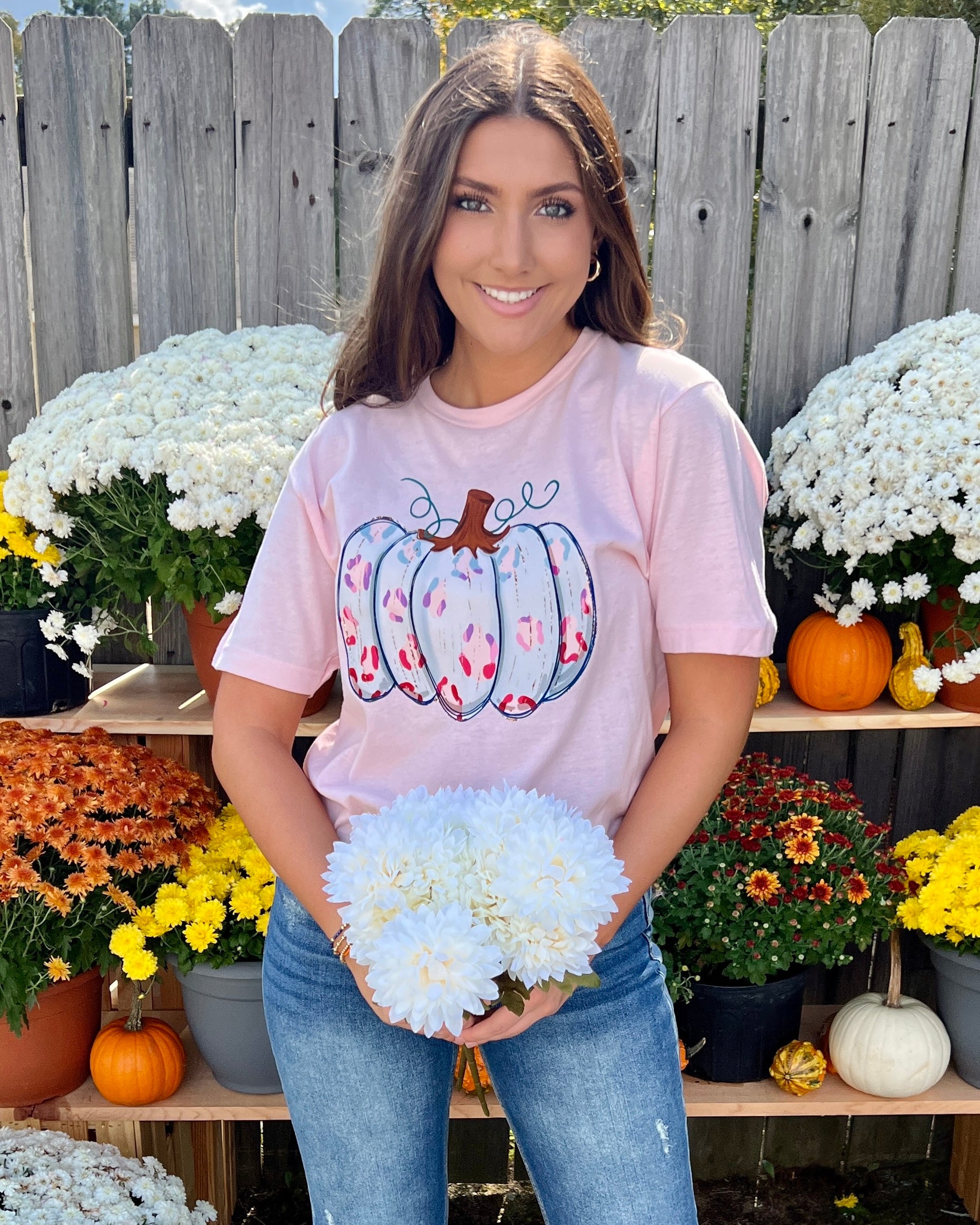 Pumpkin Patch Tie Dye Pumpkin Tee-Shop-Womens-Boutique-Clothing