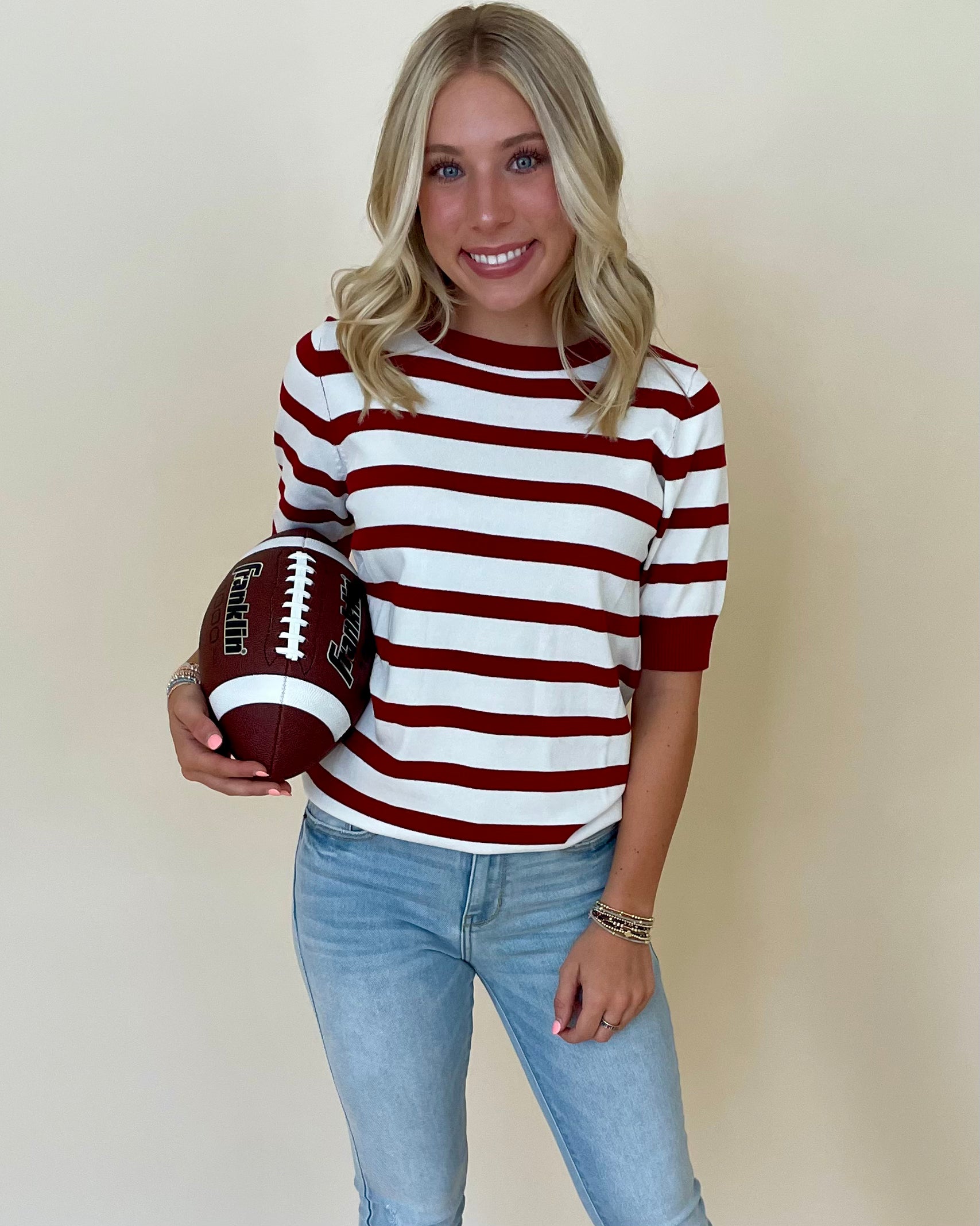 Visitor Side Burgundy Striped Sweater-Shop-Womens-Boutique-Clothing