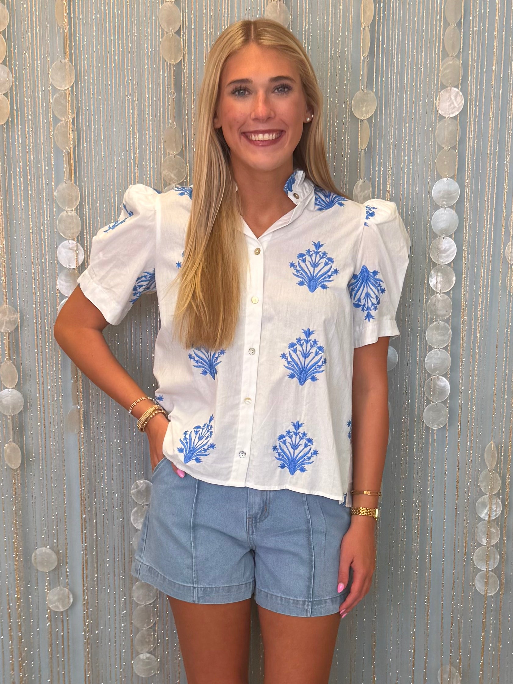 Cherished Time Off White Embroidered Top-Shop-Womens-Boutique-Clothing