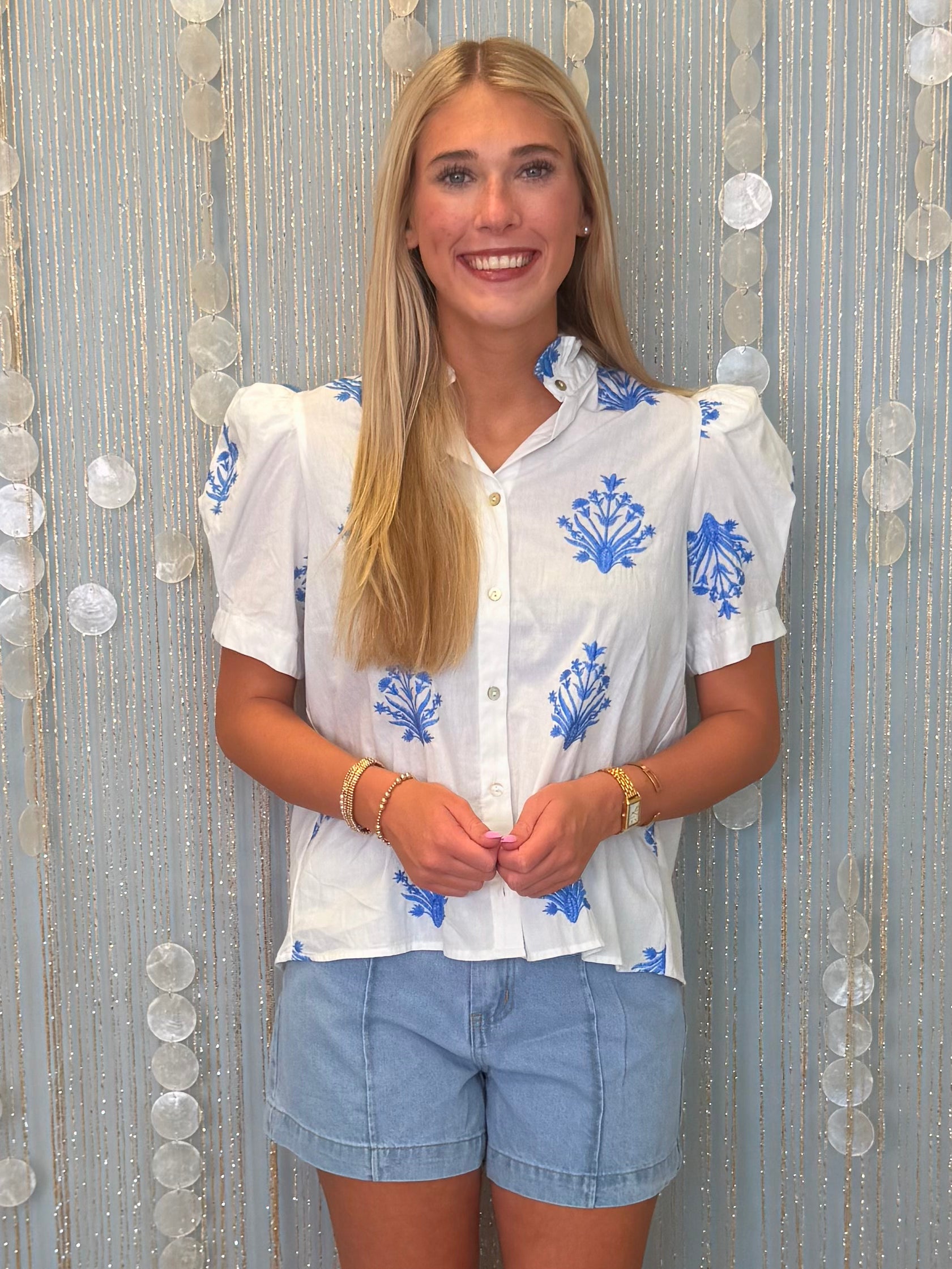 Cherished Time Off White Embroidered Top-Shop-Womens-Boutique-Clothing