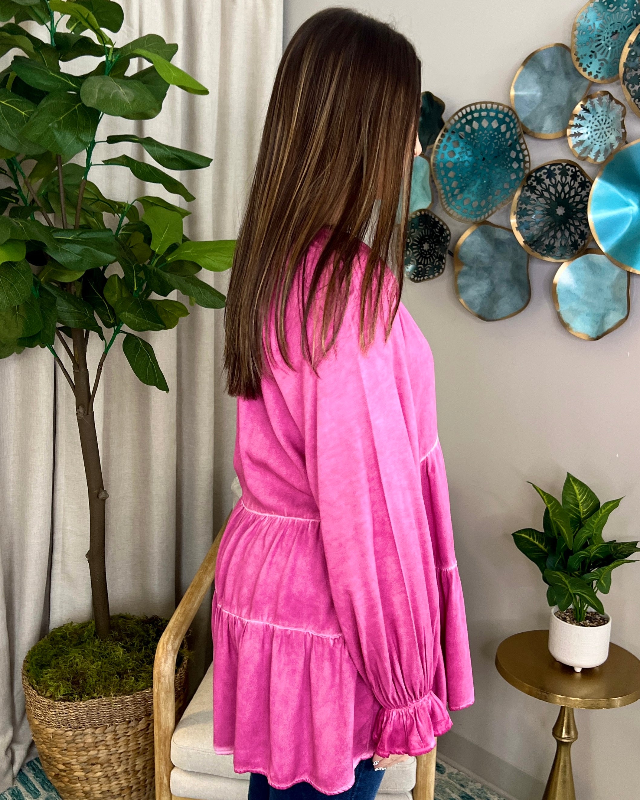 Small Town Feel Magenta Mineral Wash Top-Shop-Womens-Boutique-Clothing