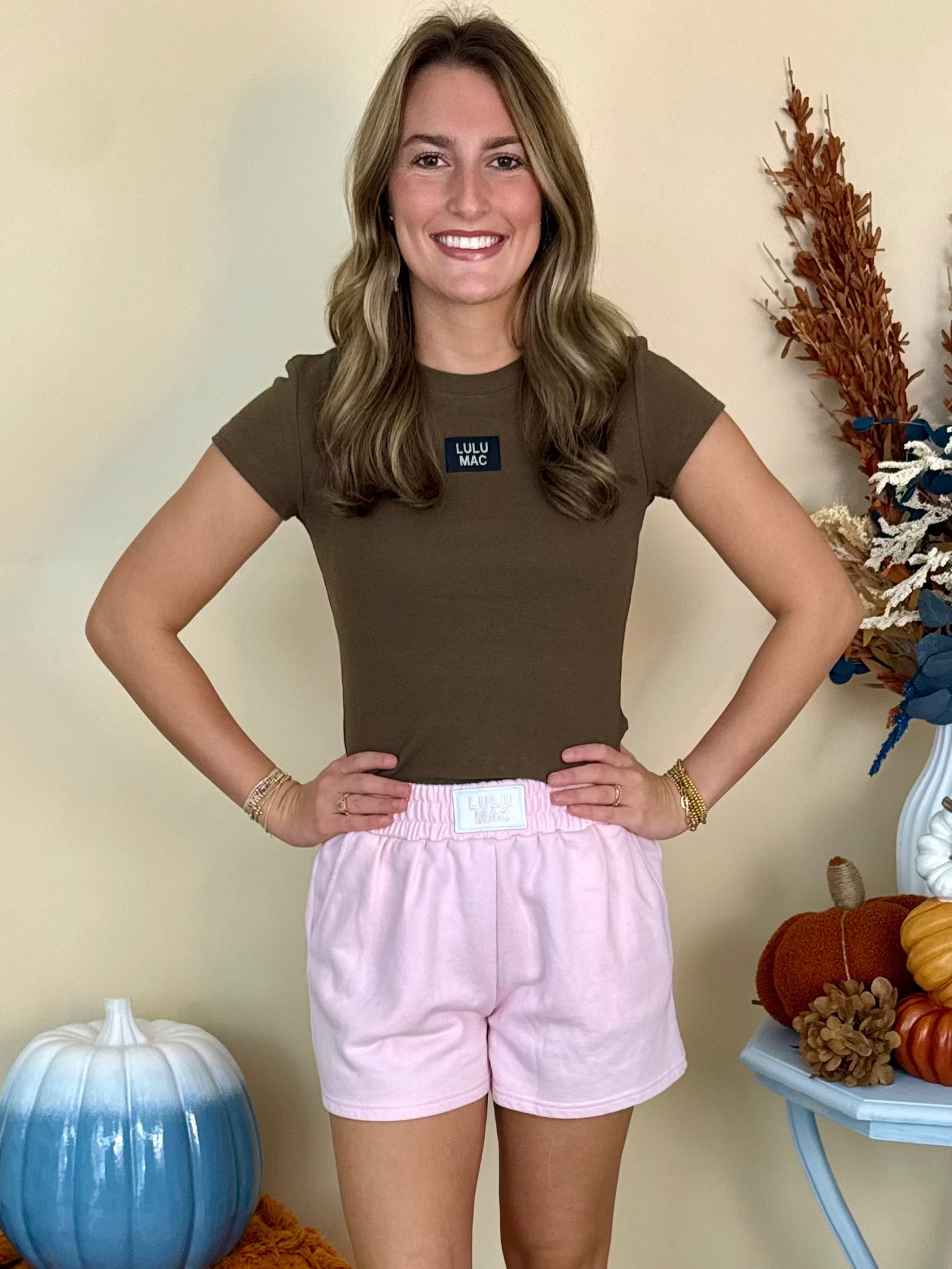 Lulu Mac Dk Olive Baby Doll Top