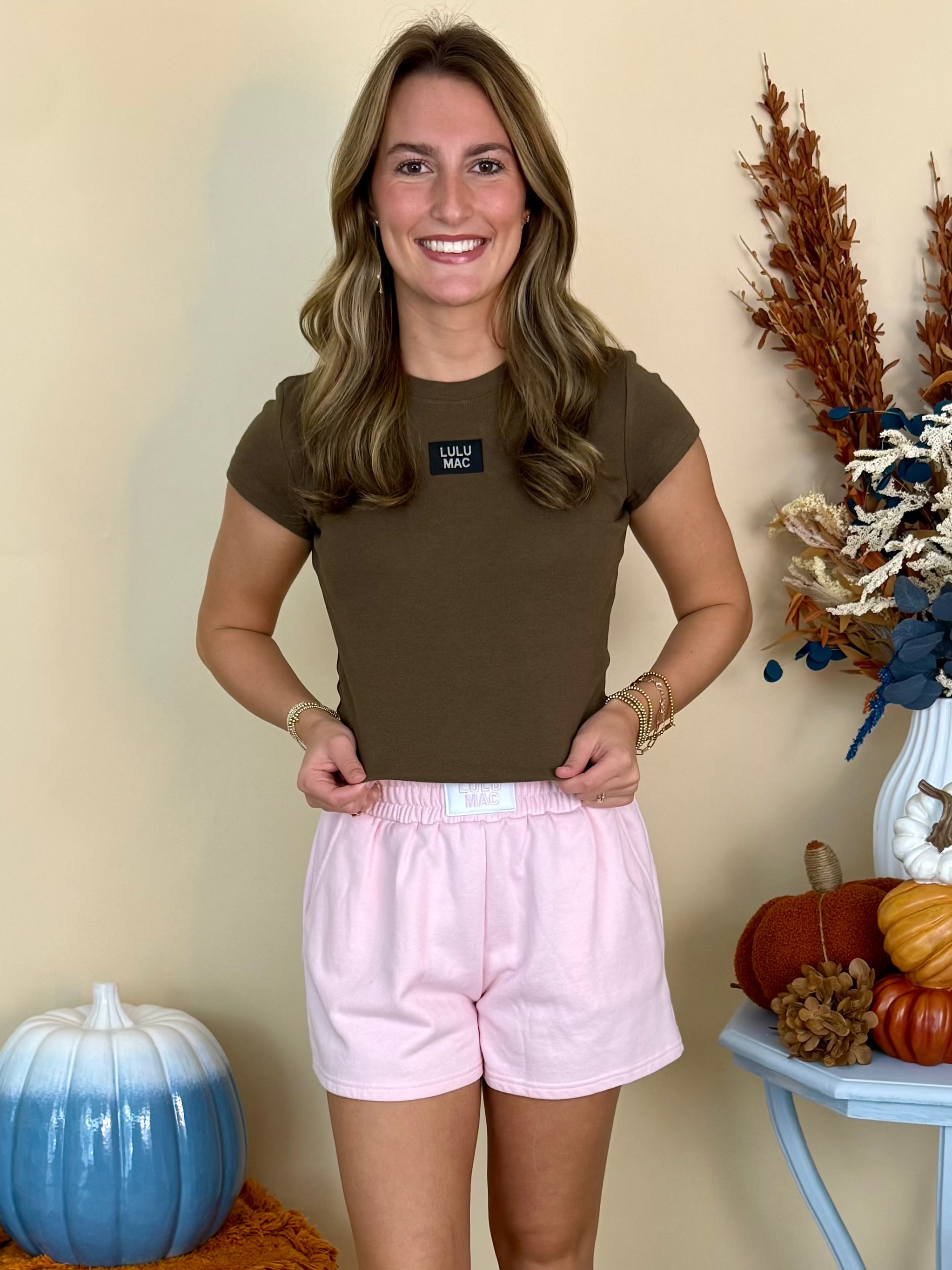 Lulu Mac Dk Olive Baby Doll Top