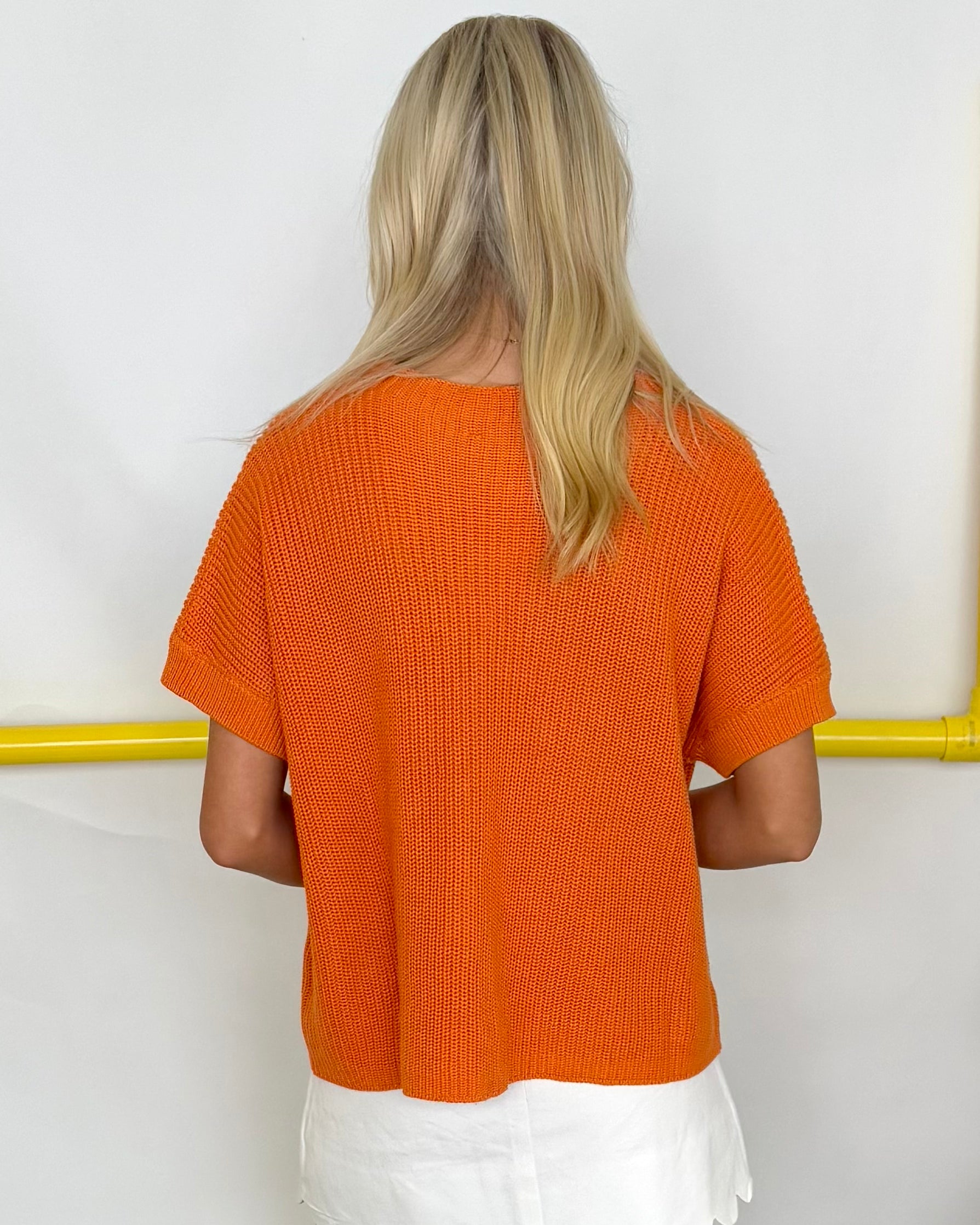 Harvest Stroll Pumpkin Front Pocket Sweater-Shop-Womens-Boutique-Clothing