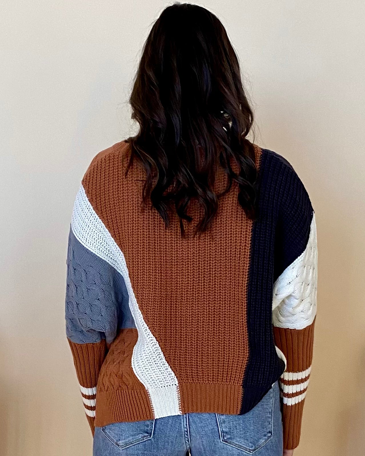 My Own Sienna Colorblock Sweater-Shop-Womens-Boutique-Clothing