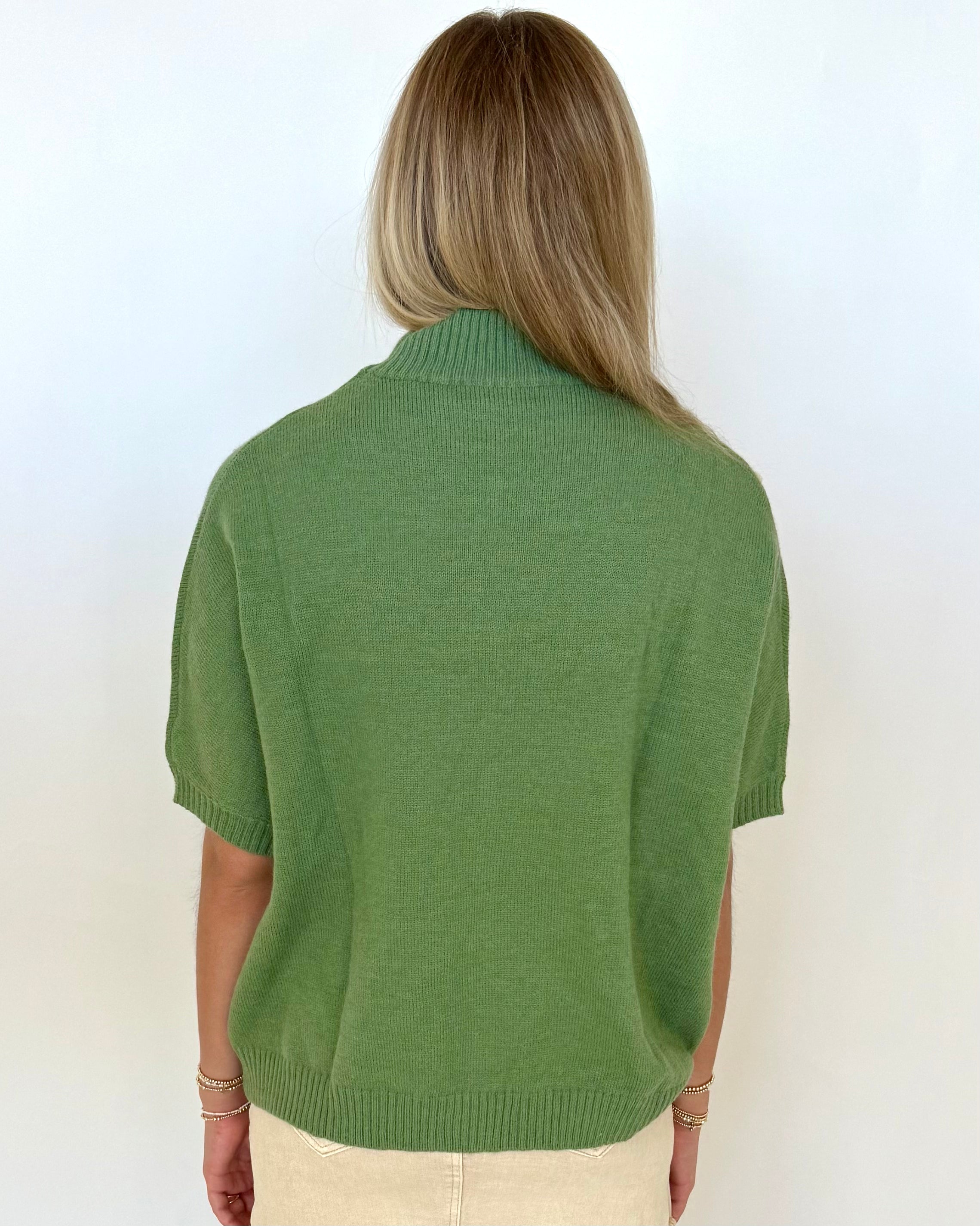 Charmed Life Sage Flower Top-Shop-Womens-Boutique-Clothing