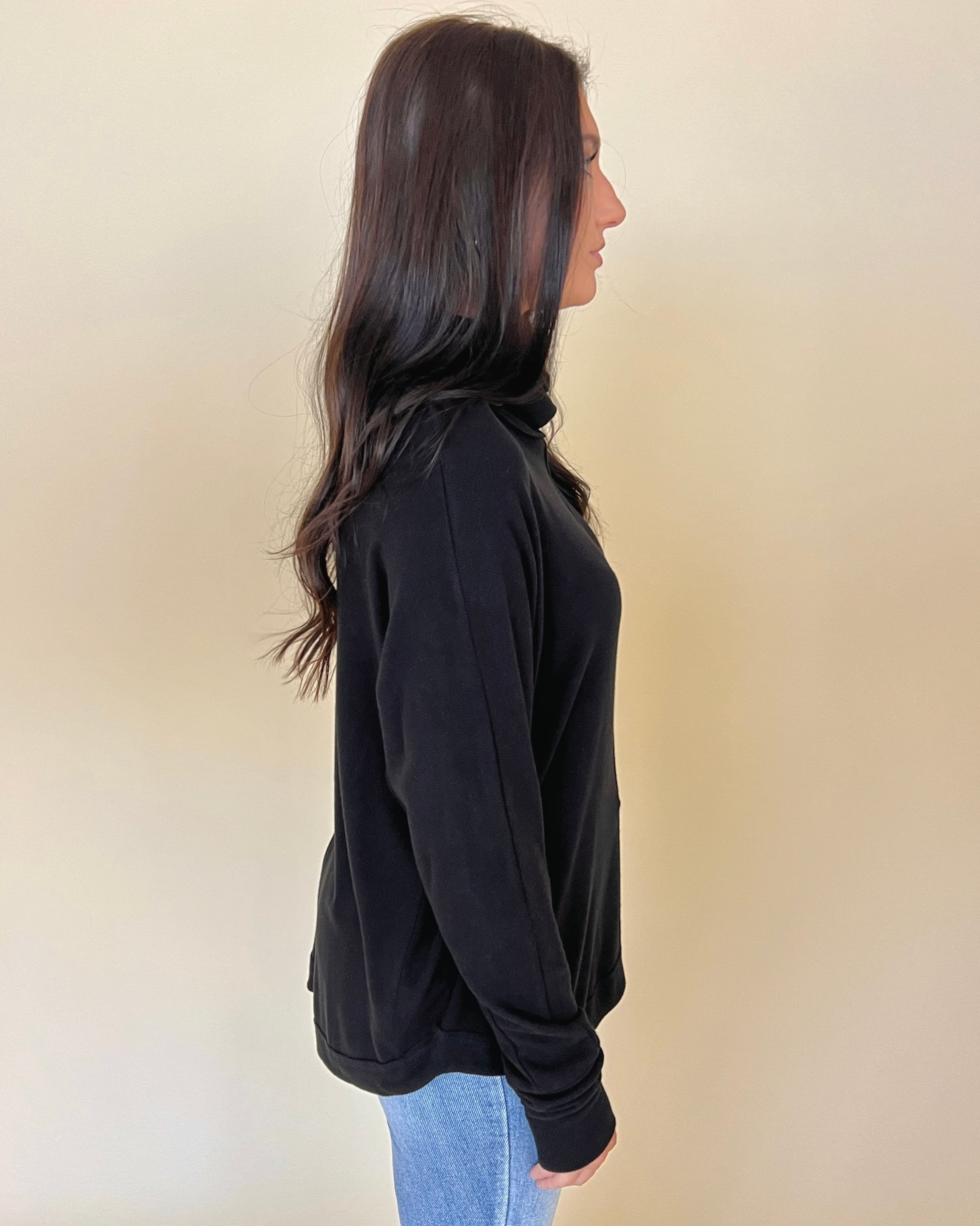 Need To Chill Black Ribbed Turtleneck Top-Shop-Womens-Boutique-Clothing