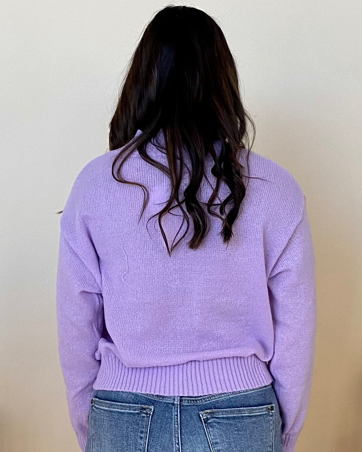 Live Outing Lavender Mock Neck Sweater-Shop-Womens-Boutique-Clothing