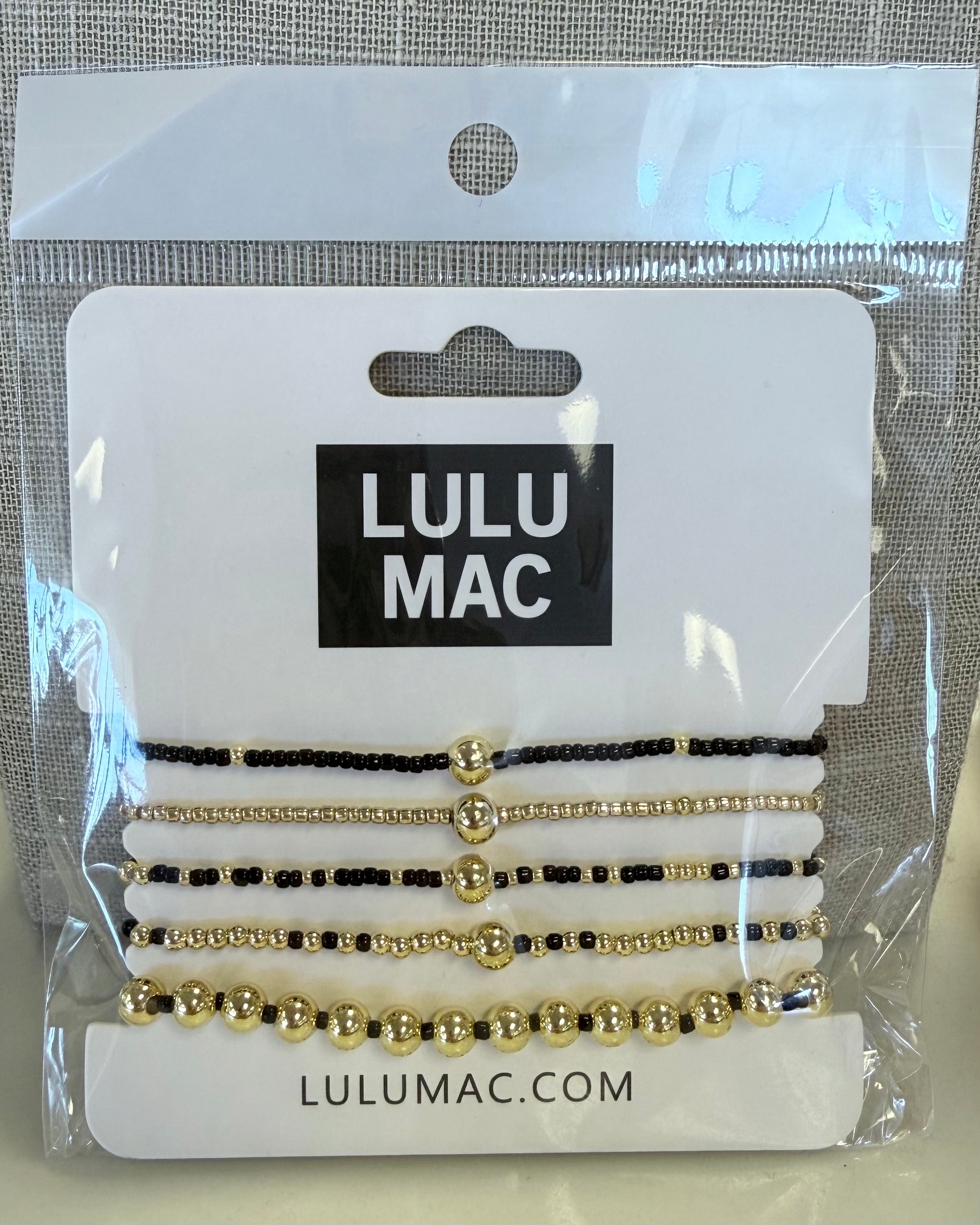 LULU MAC Black and Gold Bracelet Set-Shop-Womens-Boutique-Clothing