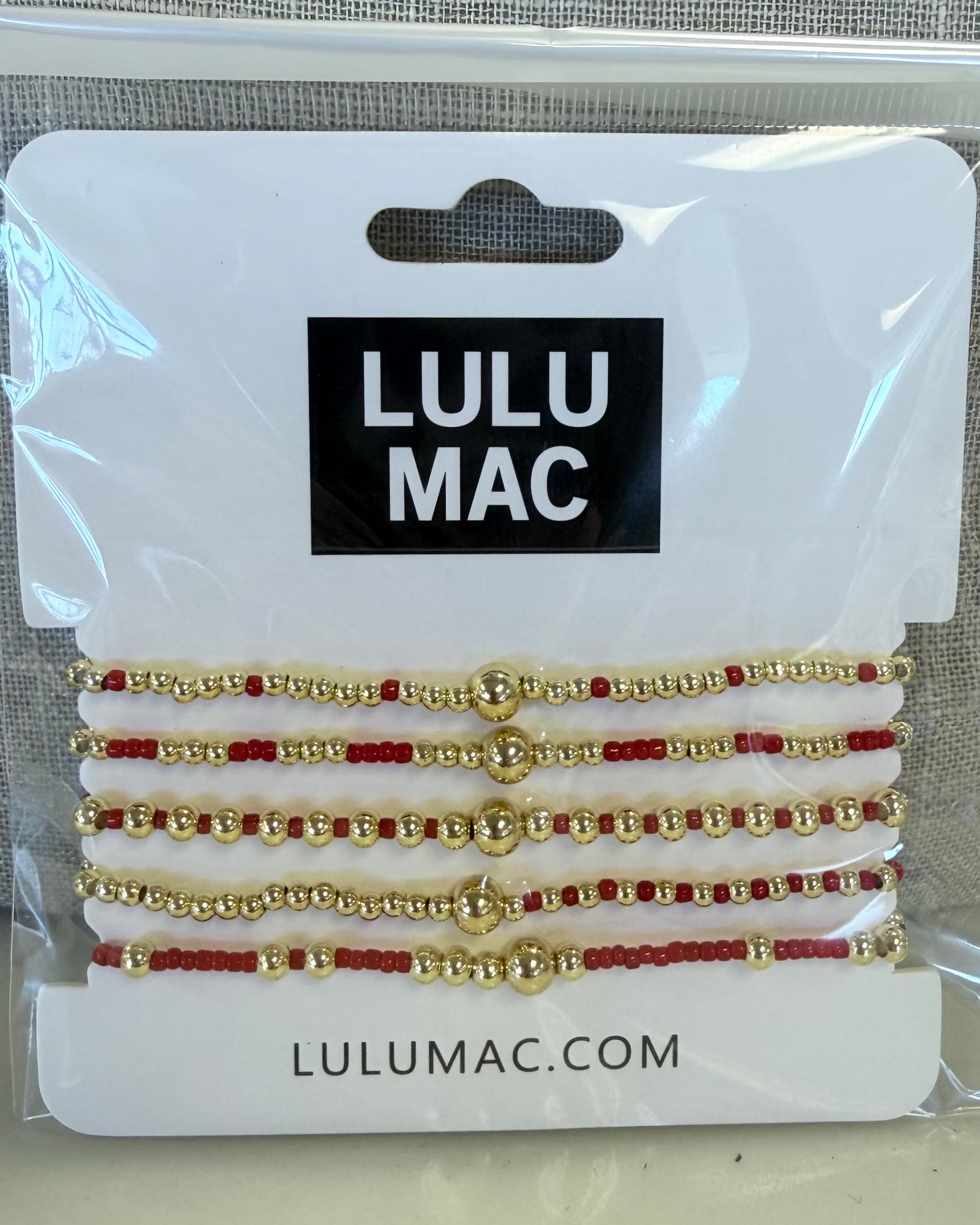LULU MAC Red Bracelet Set-Shop-Womens-Boutique-Clothing