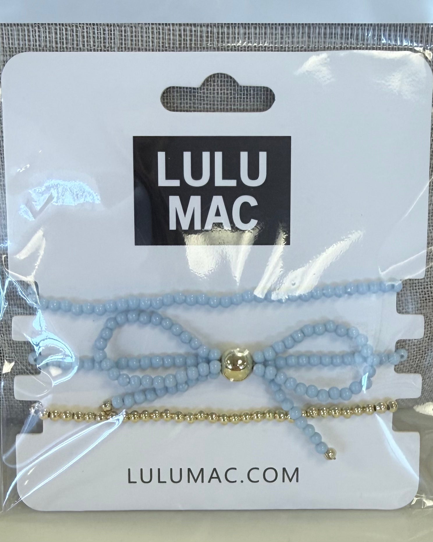 LULU MAC Blue Bow Bracelet Set-Shop-Womens-Boutique-Clothing