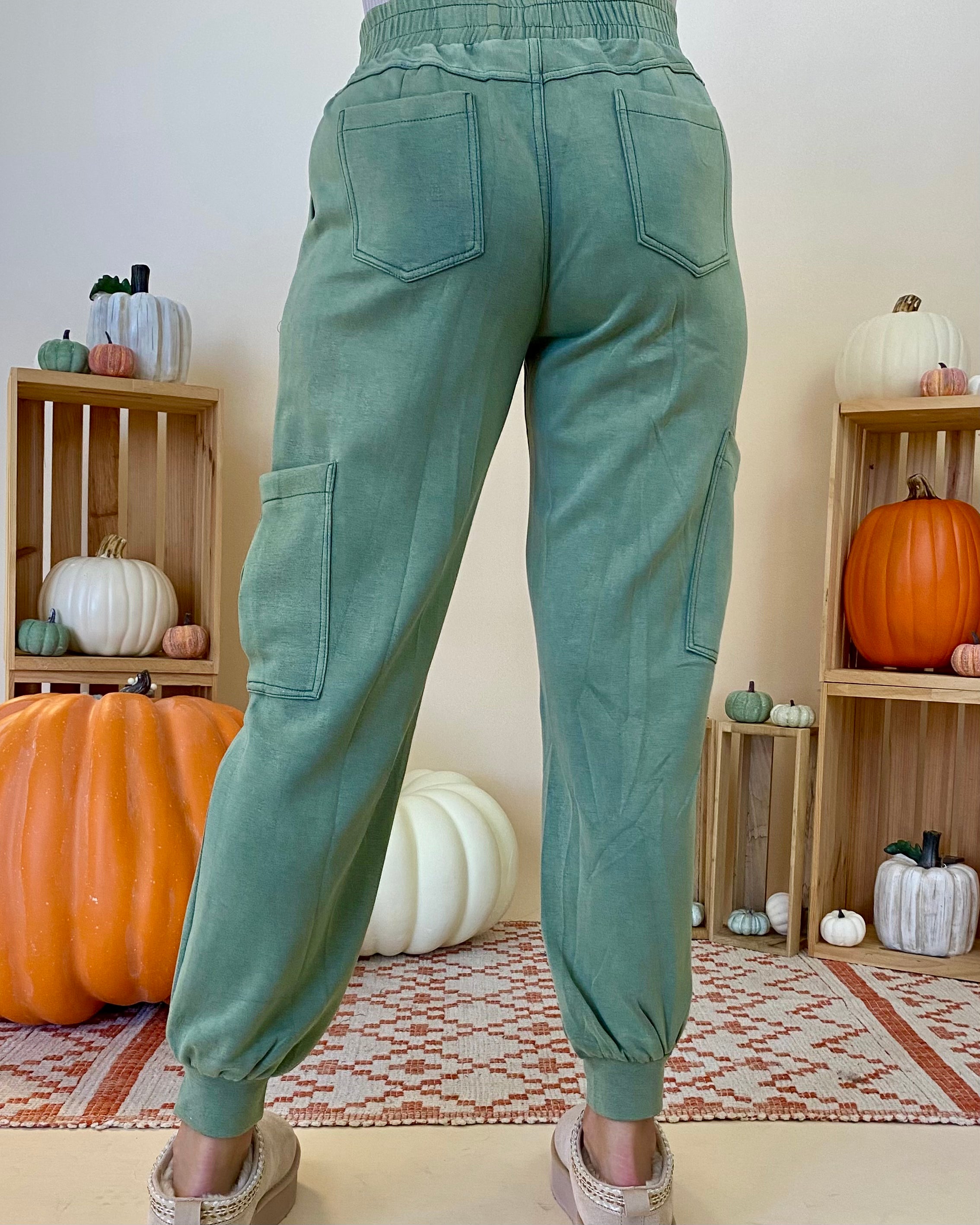 Points Ahead Lagoon Cargo Pants-Shop-Womens-Boutique-Clothing