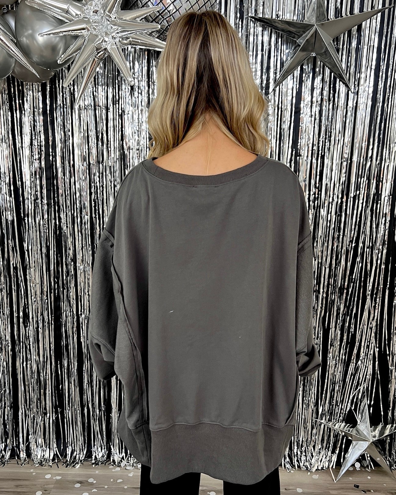 The Occasion Charcoal Champagne Top-Shop-Womens-Boutique-Clothing